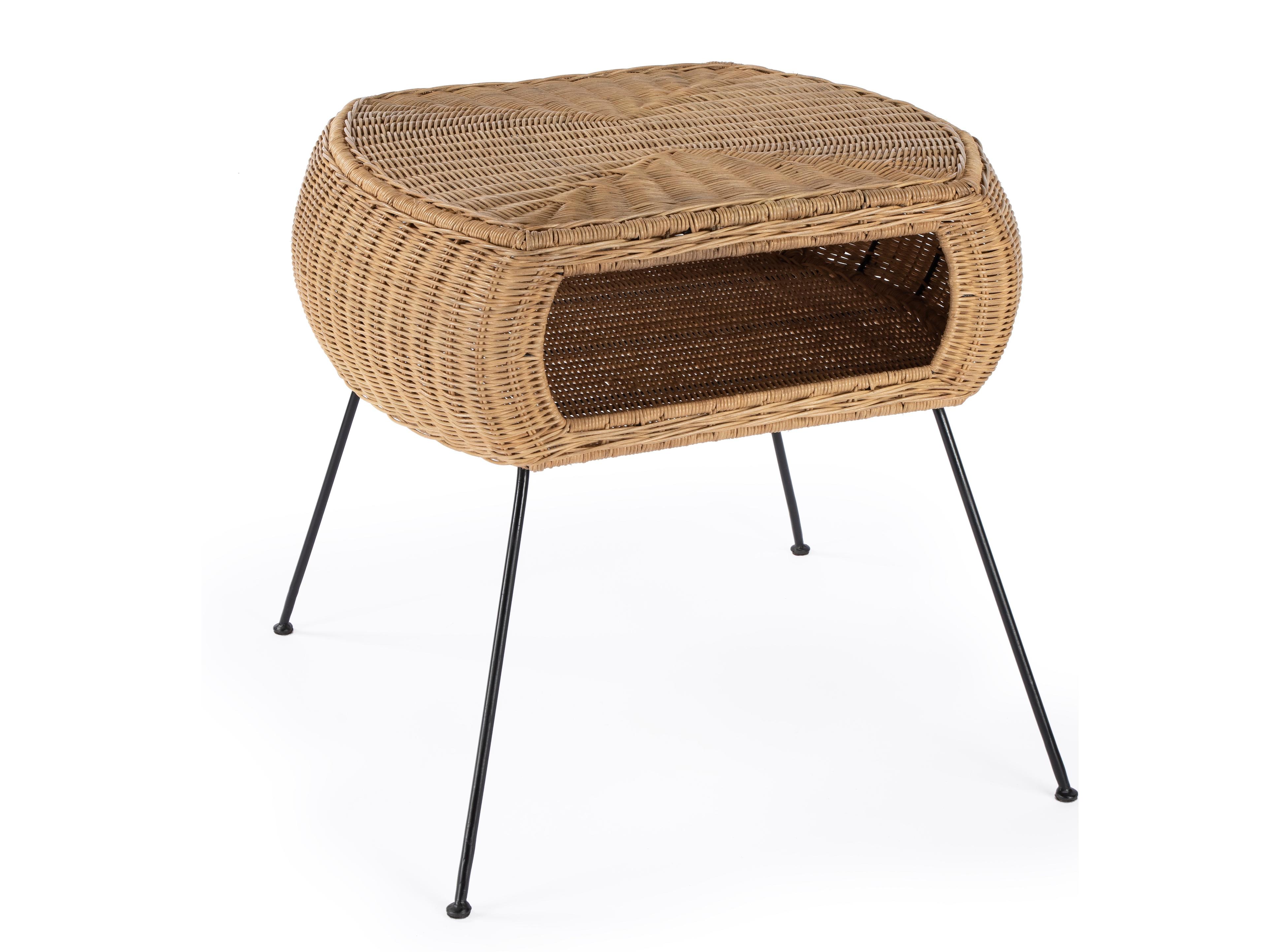 Butler Coralitta Rectangular Natural Rattan End Table