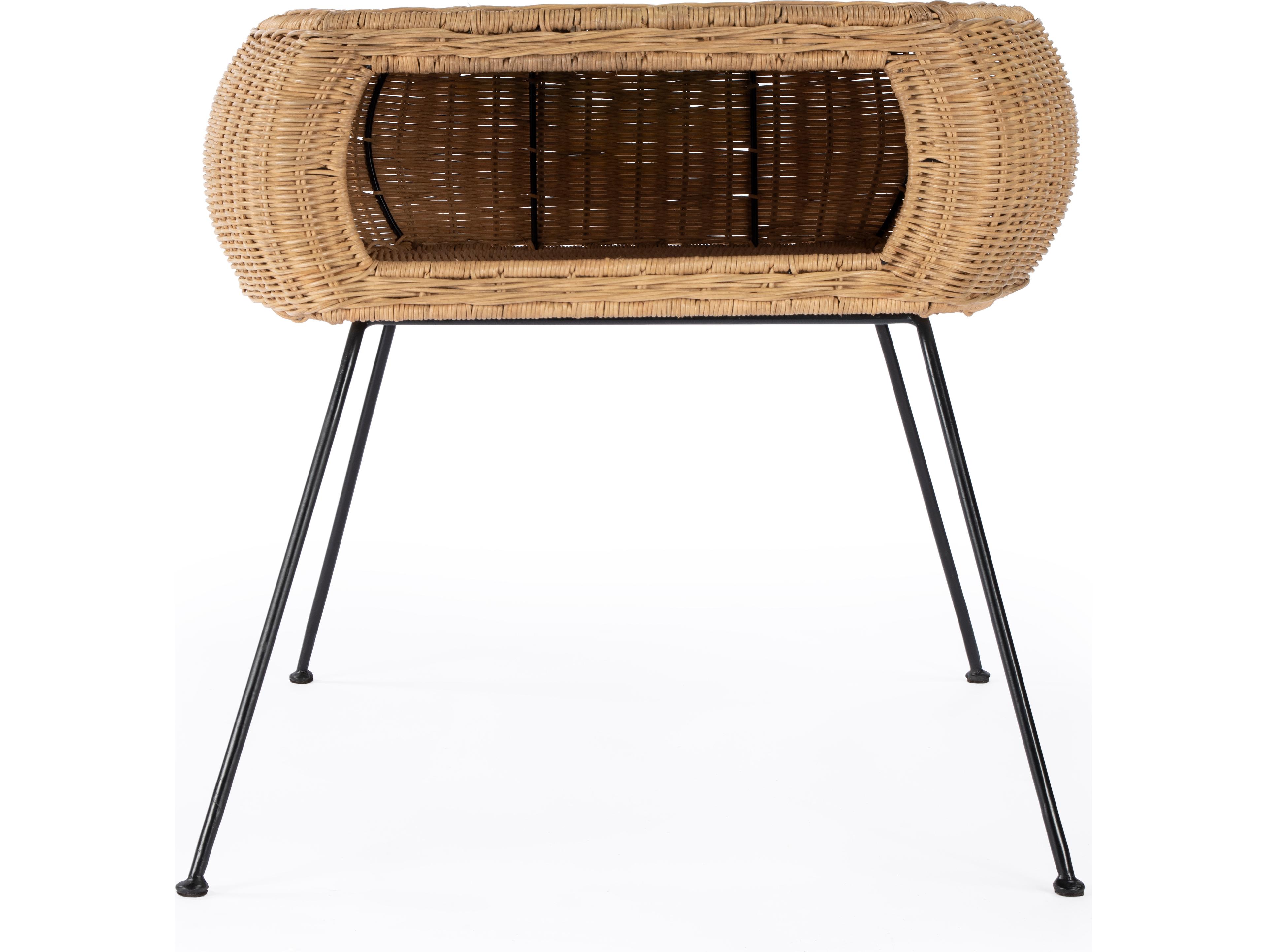 Butler Coralitta Rectangular Natural Rattan End Table