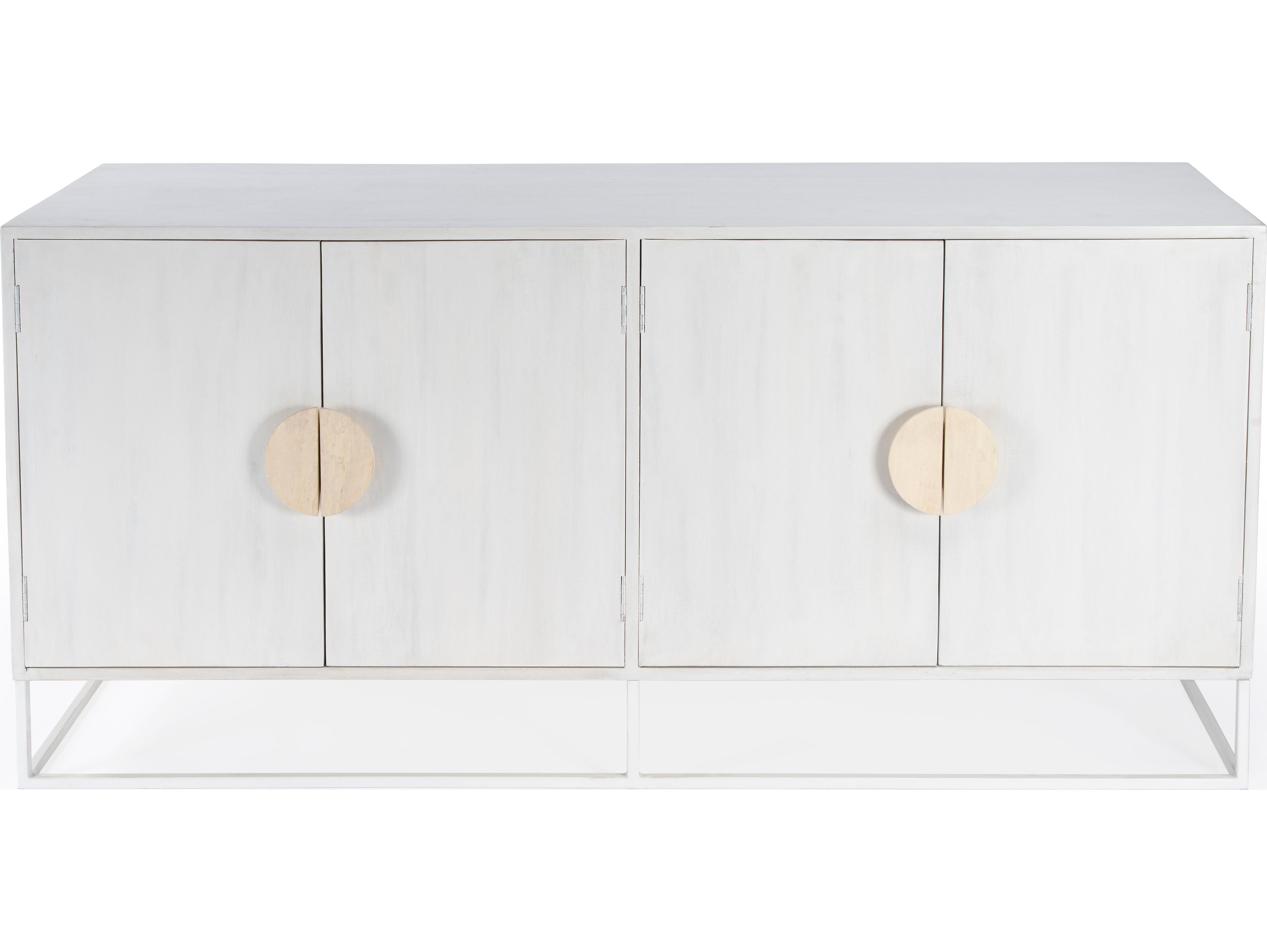Butler Lennasa 63" Mango Wood White Sideboard