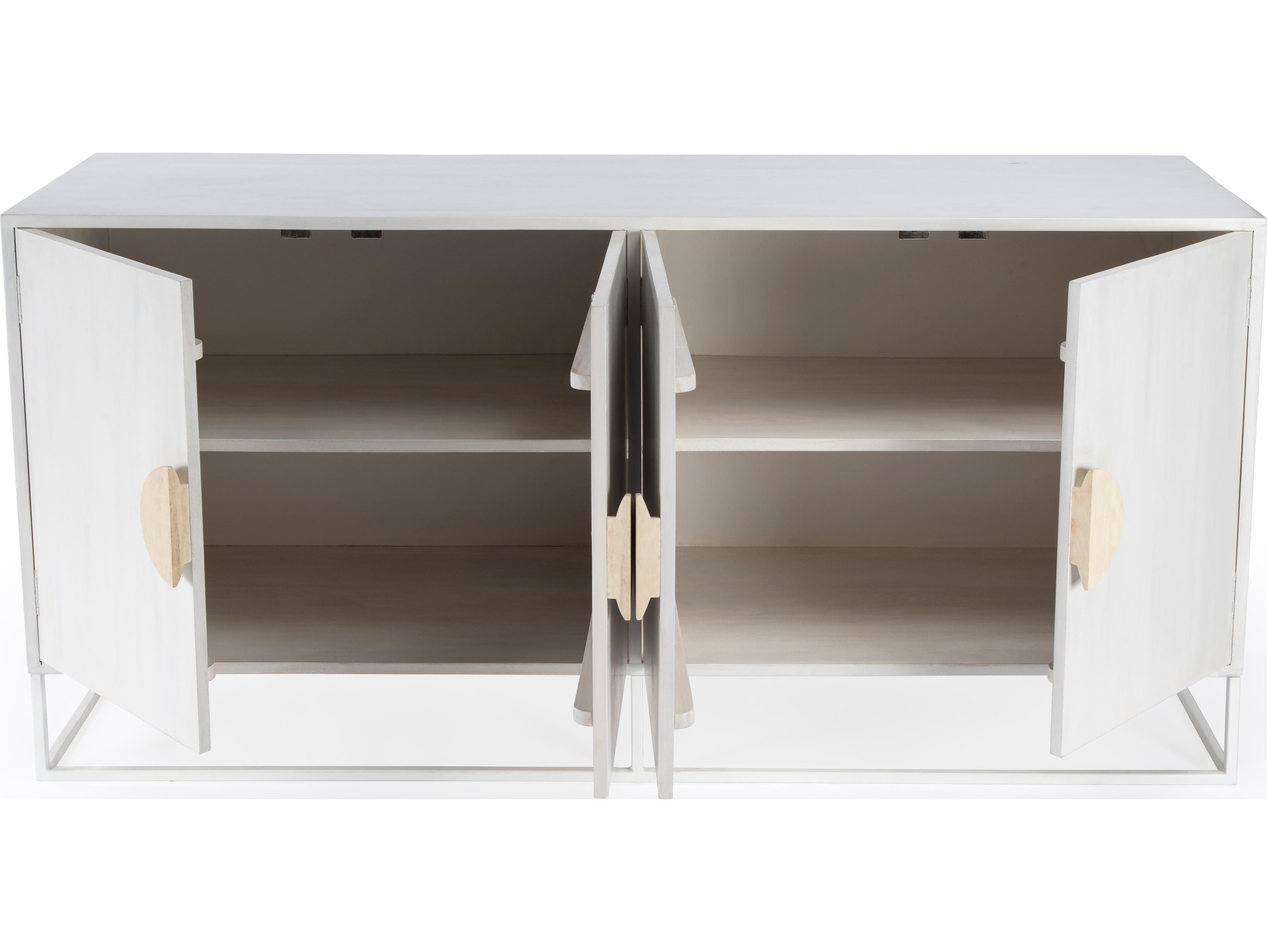 Butler Lennasa 63" Mango Wood White Sideboard