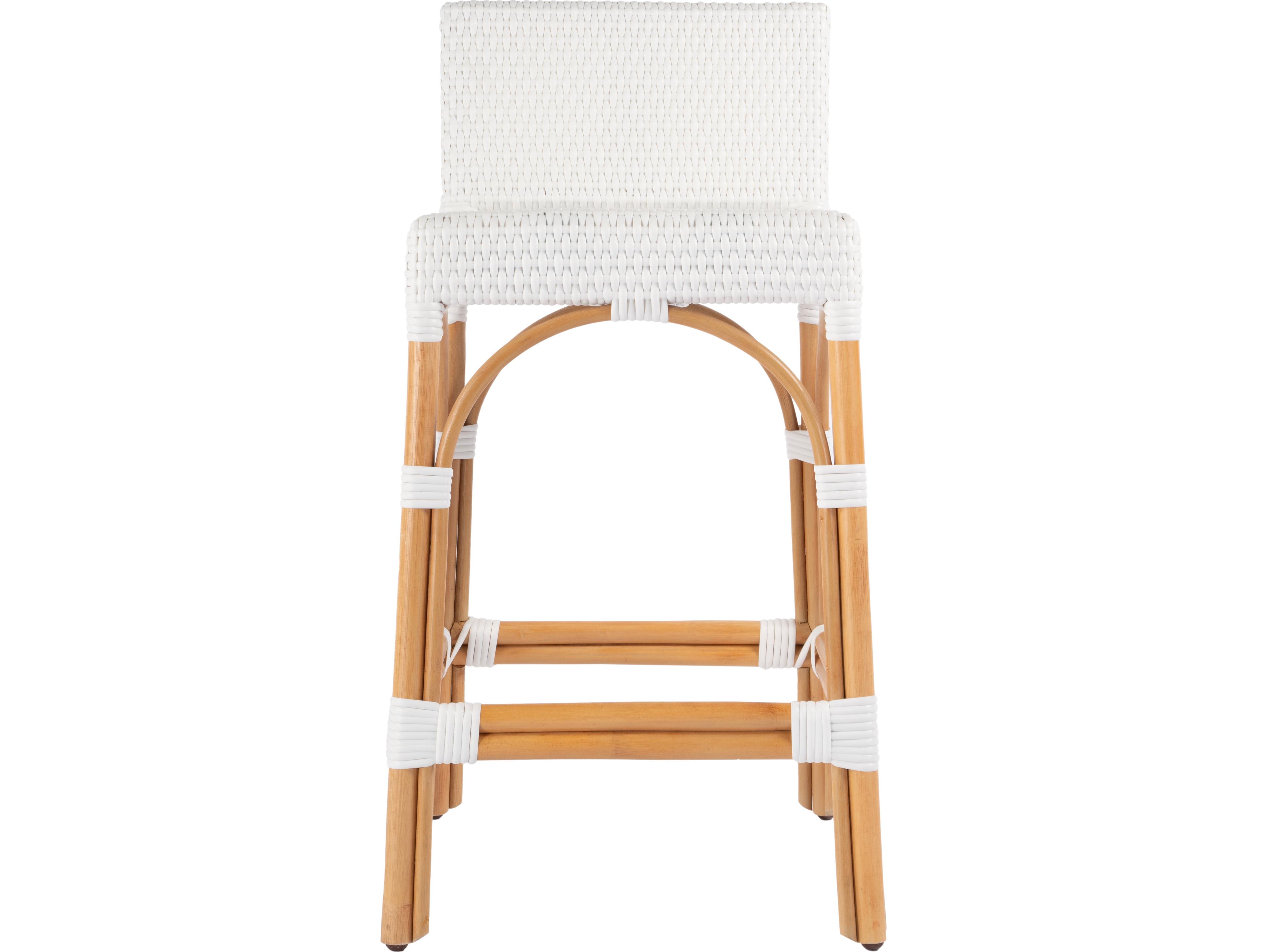Butler Serienna White Rattan Counter Stool