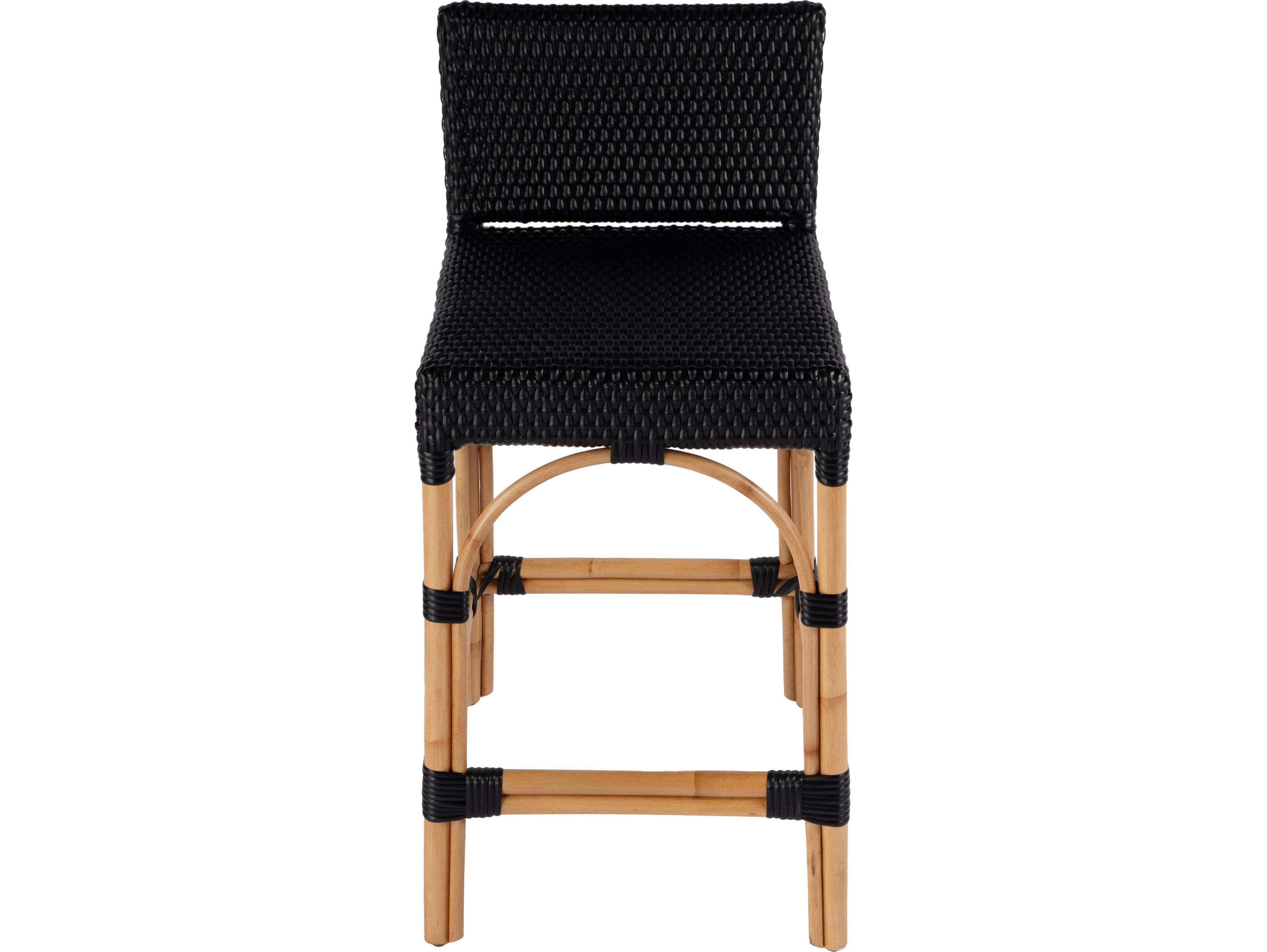 Butler Serienna Black Rattan Counter Stool