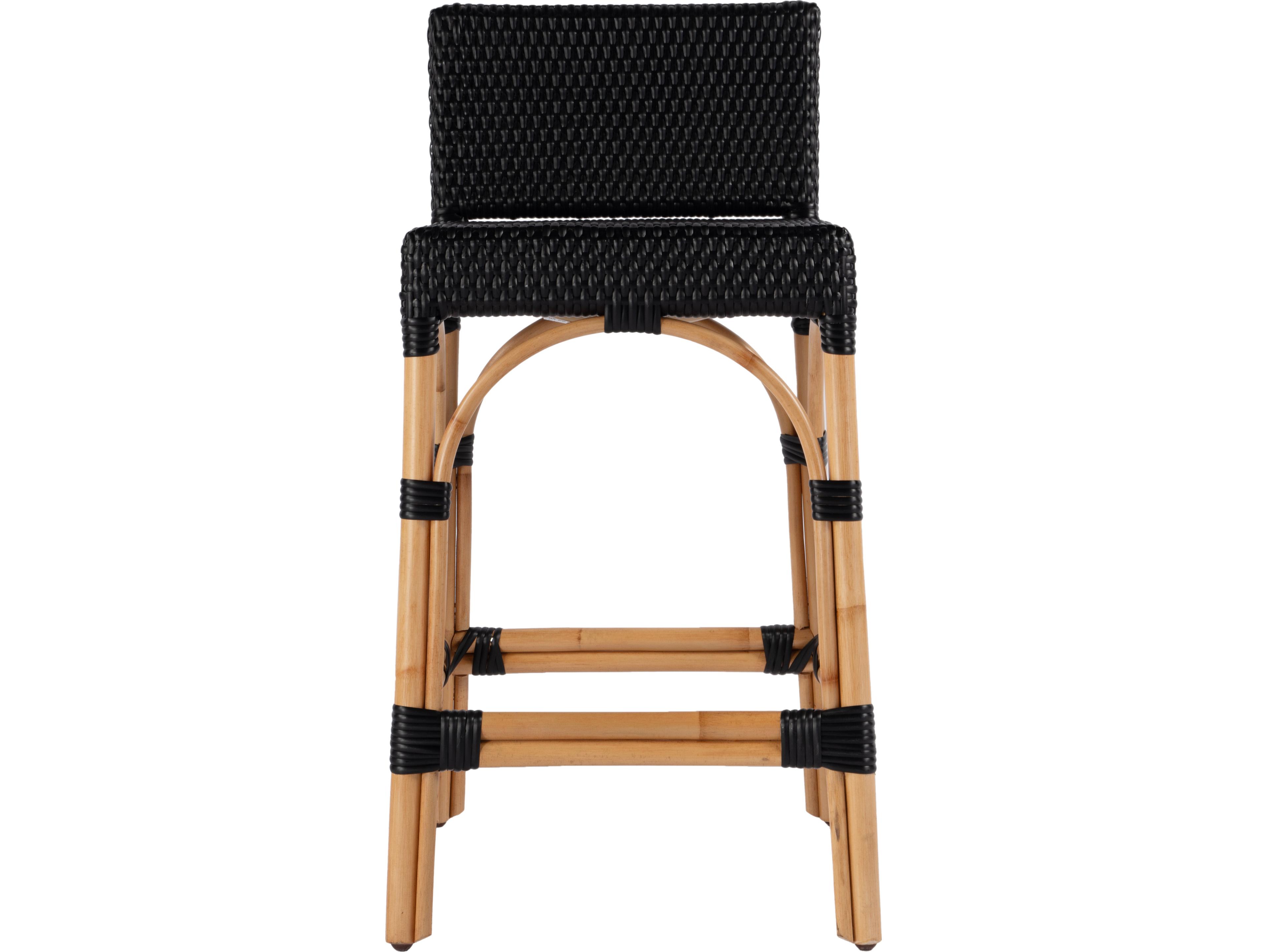Butler Serienna Black Rattan Counter Stool