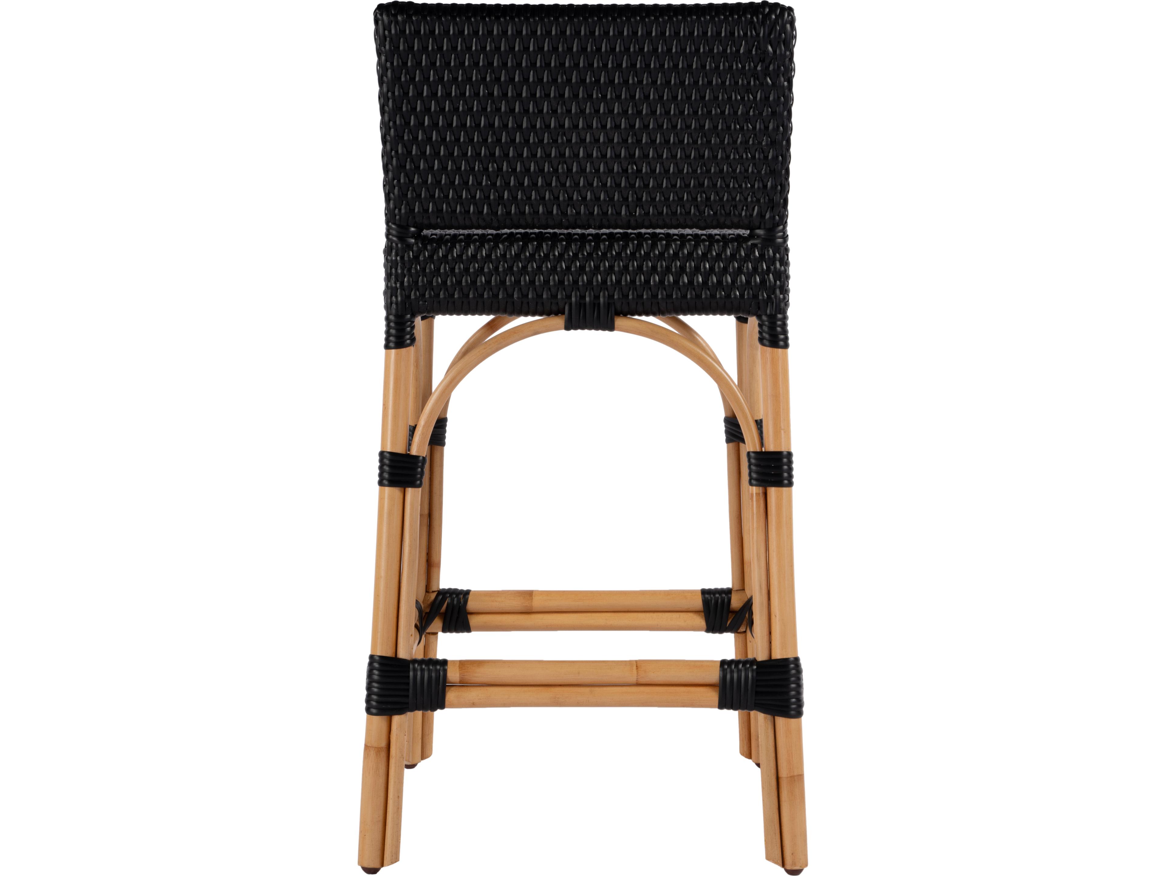 Butler Serienna Black Rattan Counter Stool