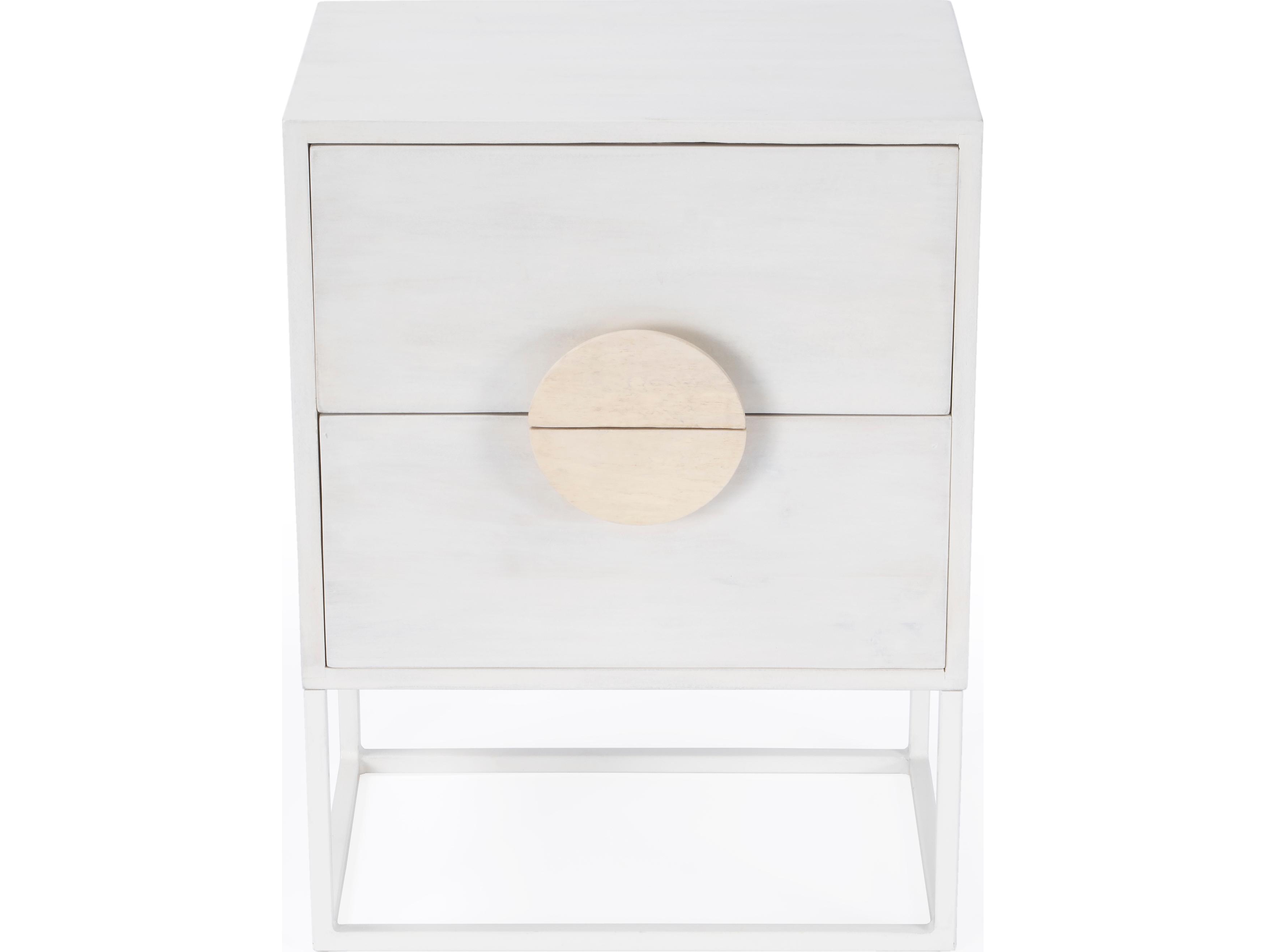 Butler Lennasa 2-Drawers Mango Wood Nightstand