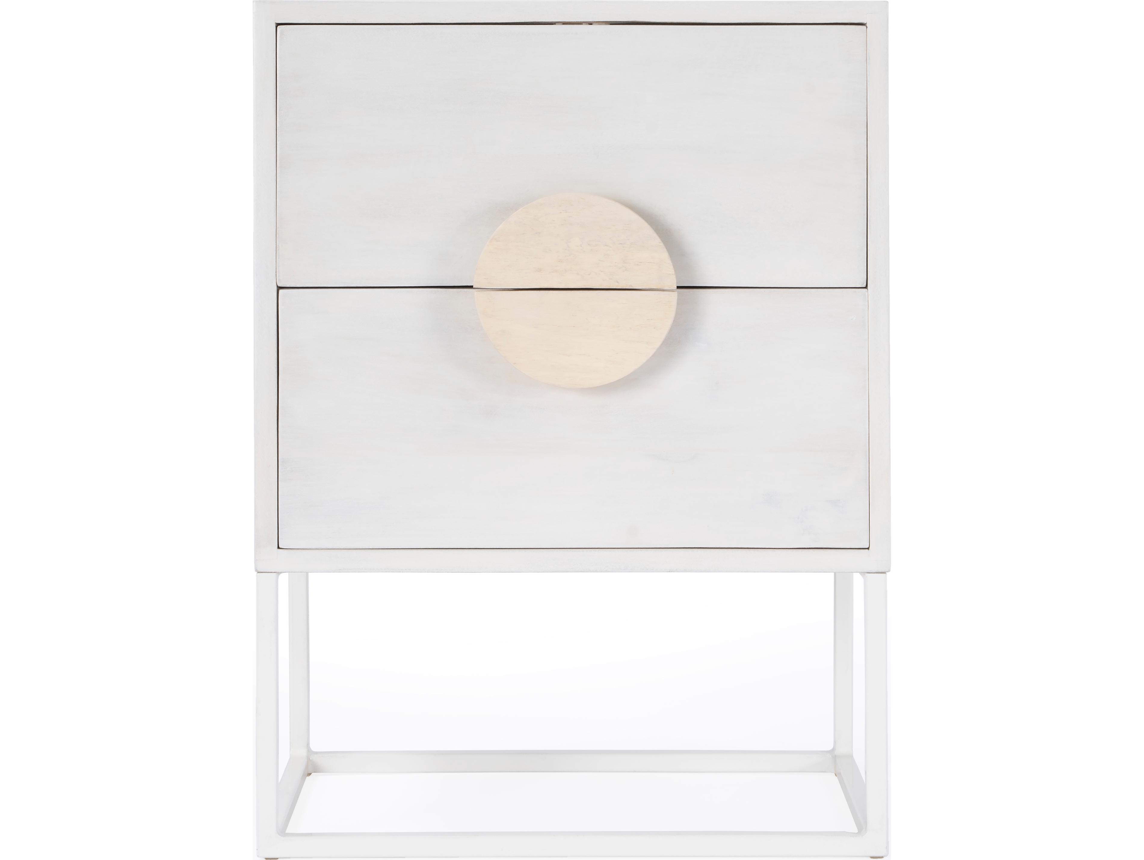 Butler Lennasa 2-Drawers Mango Wood Nightstand