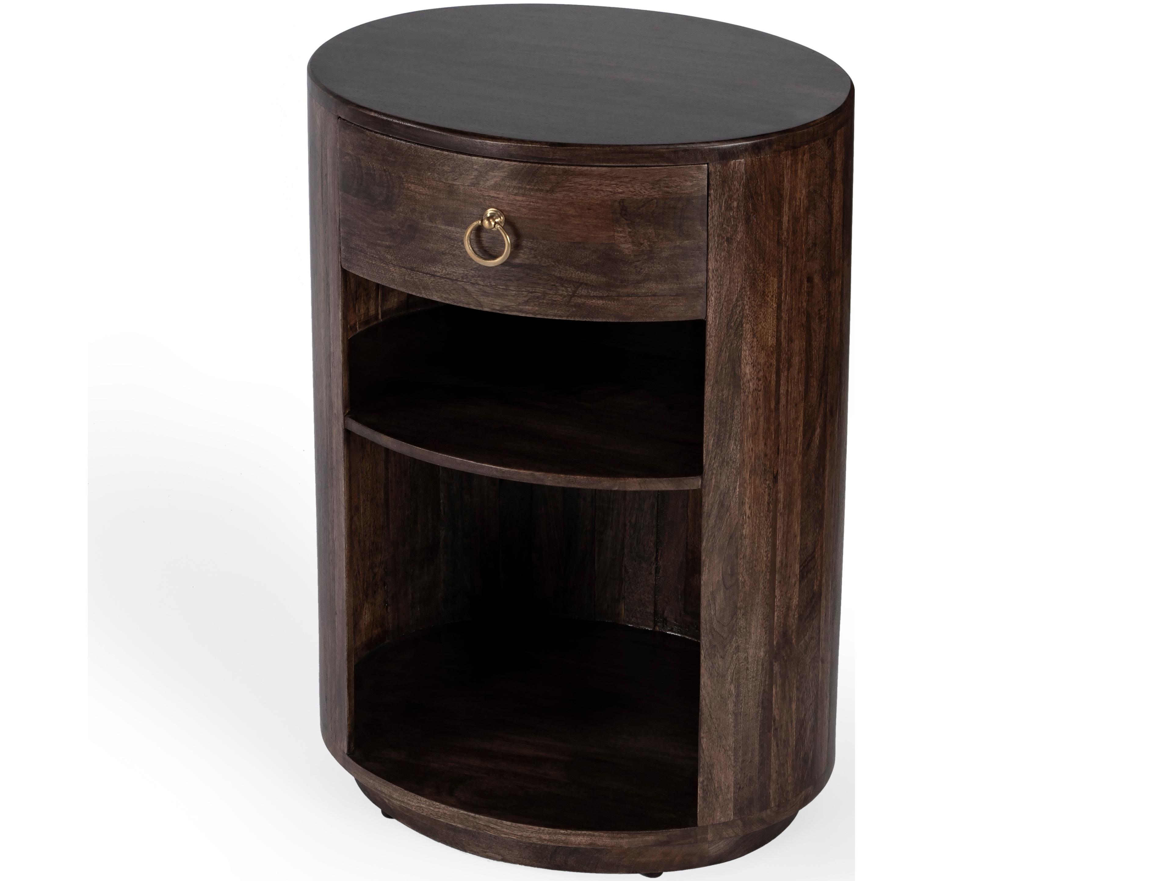 Butler Carnolitta Oval Wood Brown End Table