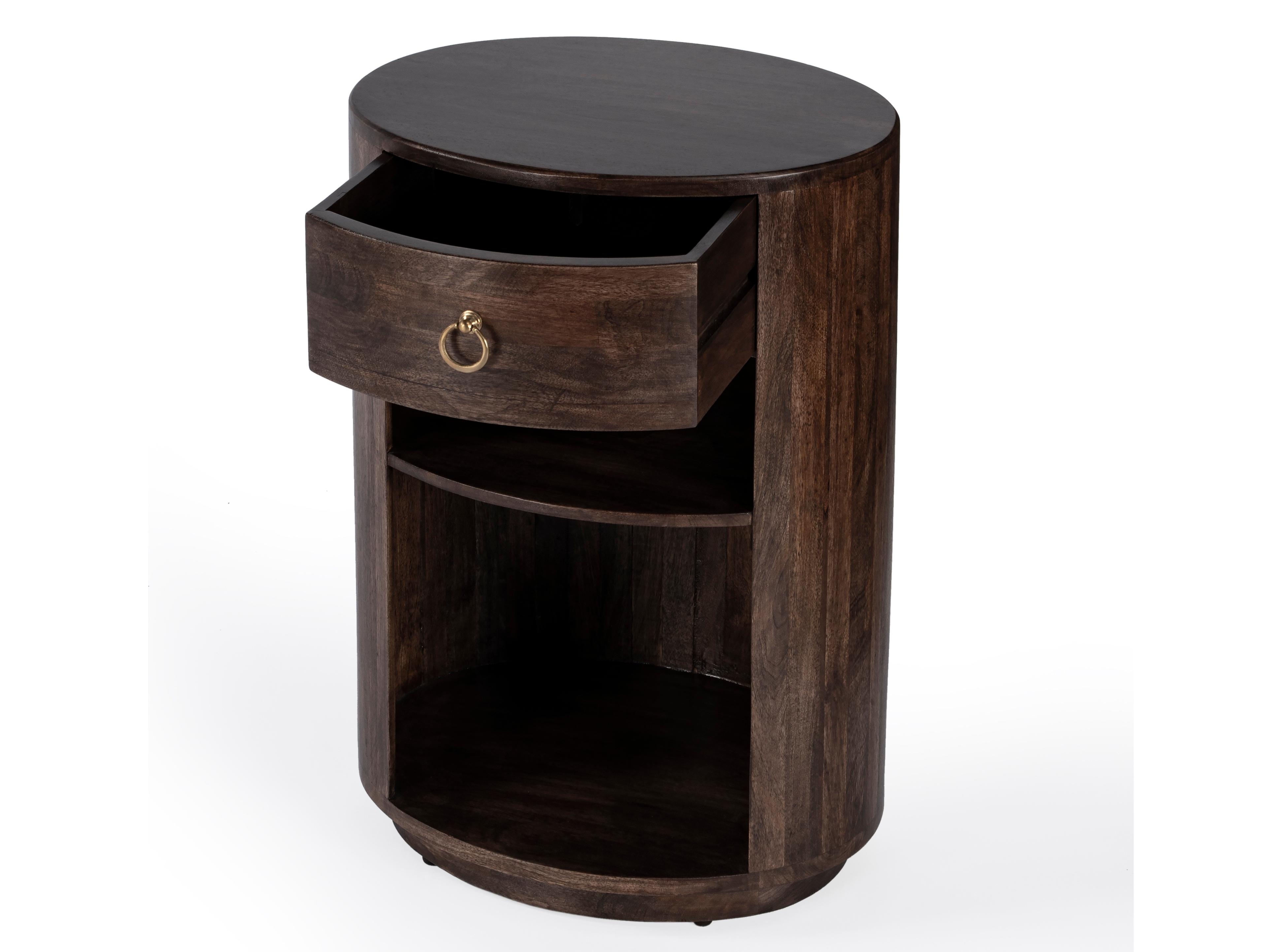 Butler Carnolitta Oval Wood Brown End Table
