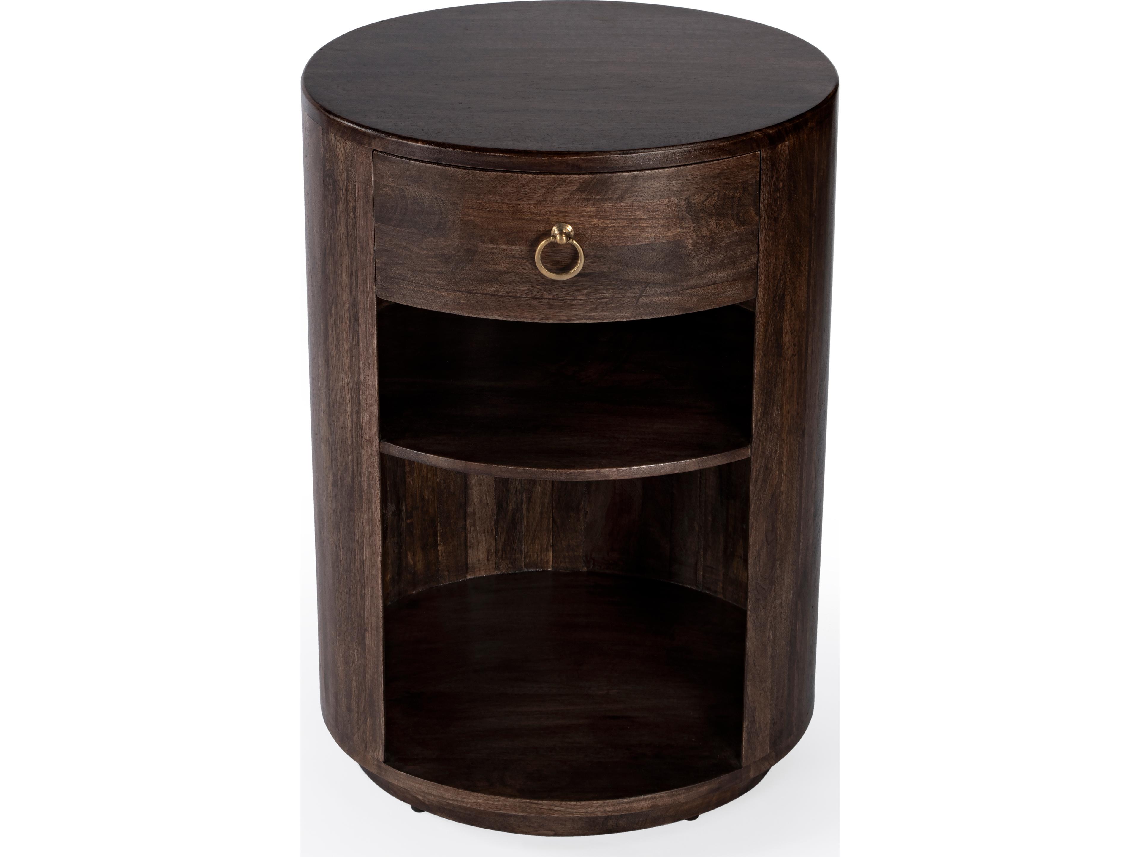 Butler Carnolitta Oval Wood Brown End Table