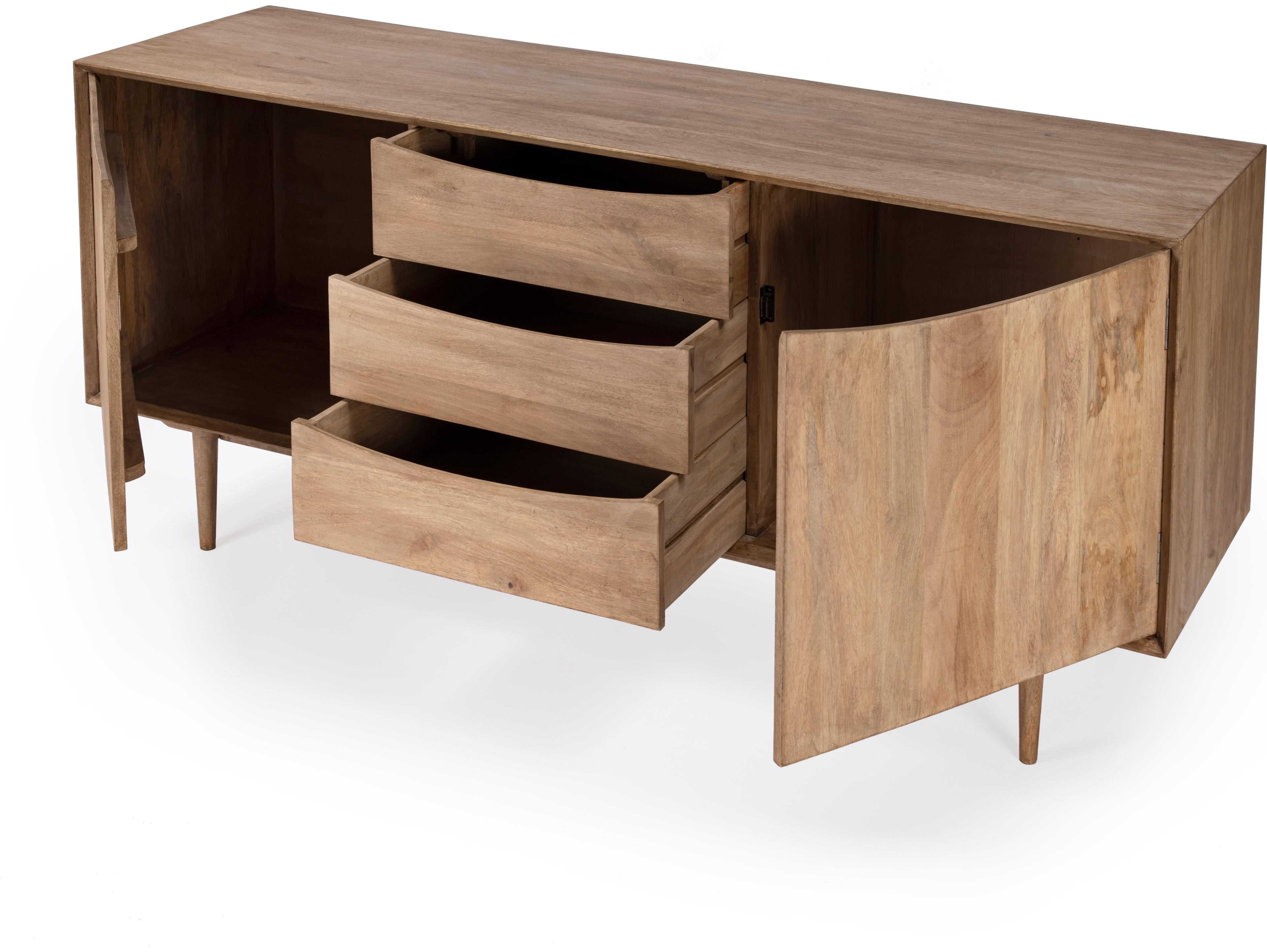 Butler Leonidin 67" Mango Wood Natural Sideboard