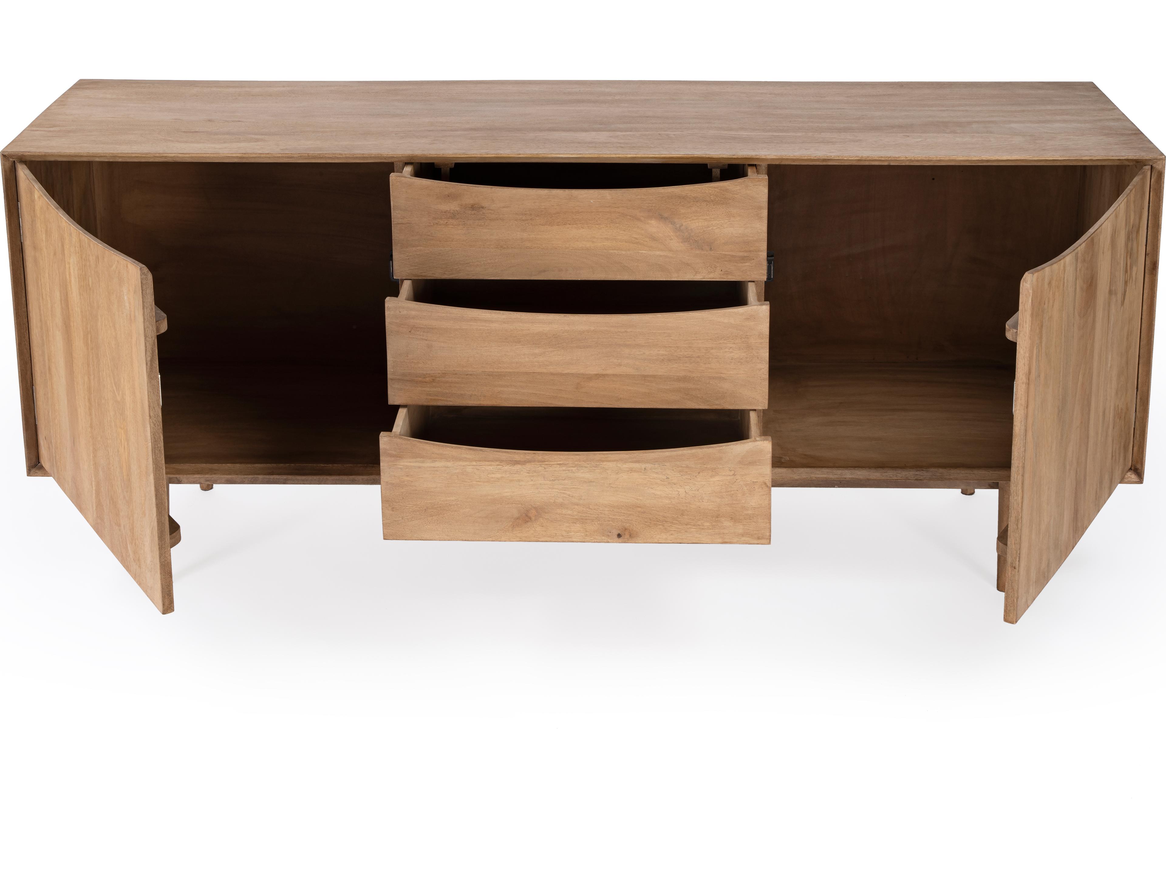Butler Leonidin 67" Mango Wood Natural Sideboard