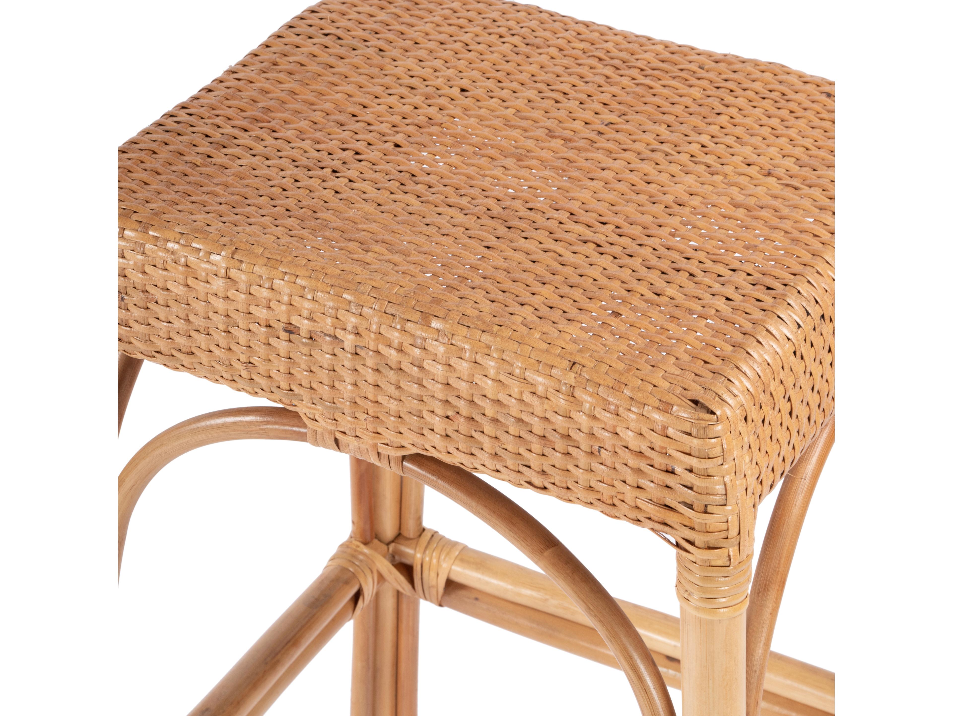 Butler Robias Natural Rattan Frame Bar Stool