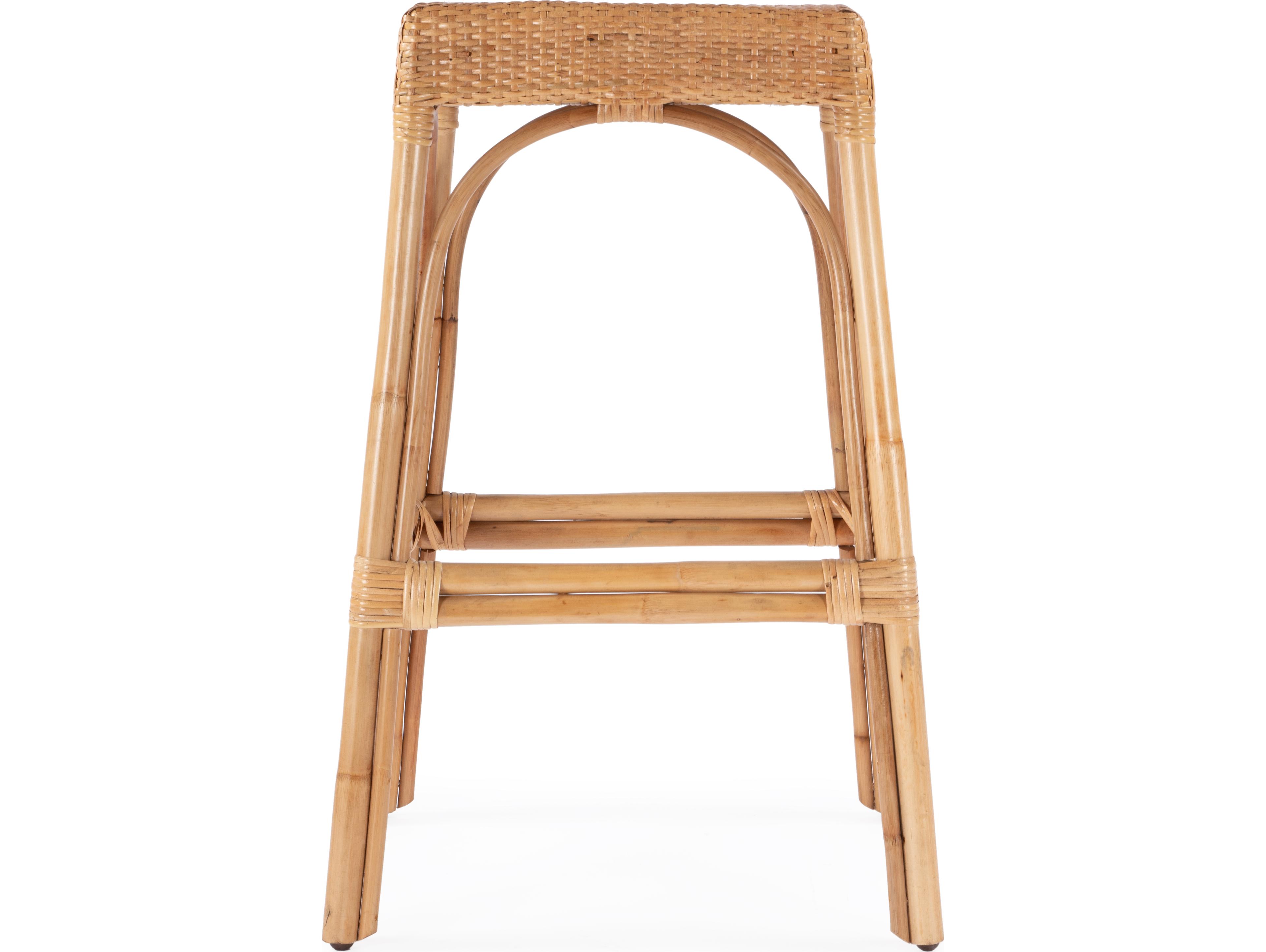 Butler Robias Natural Rattan Frame Bar Stool