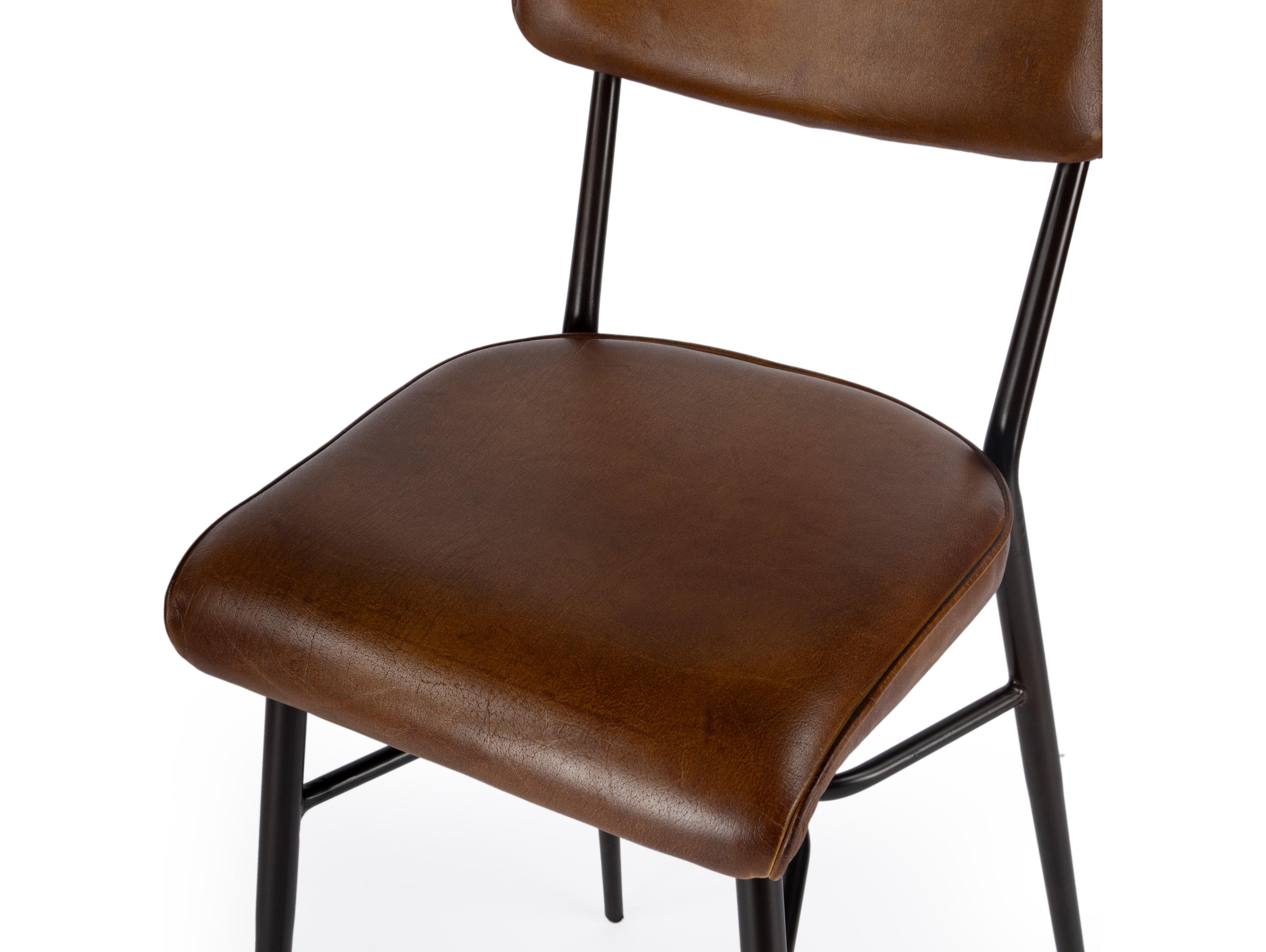 Butler Odessa Brown Leather Counter Stool