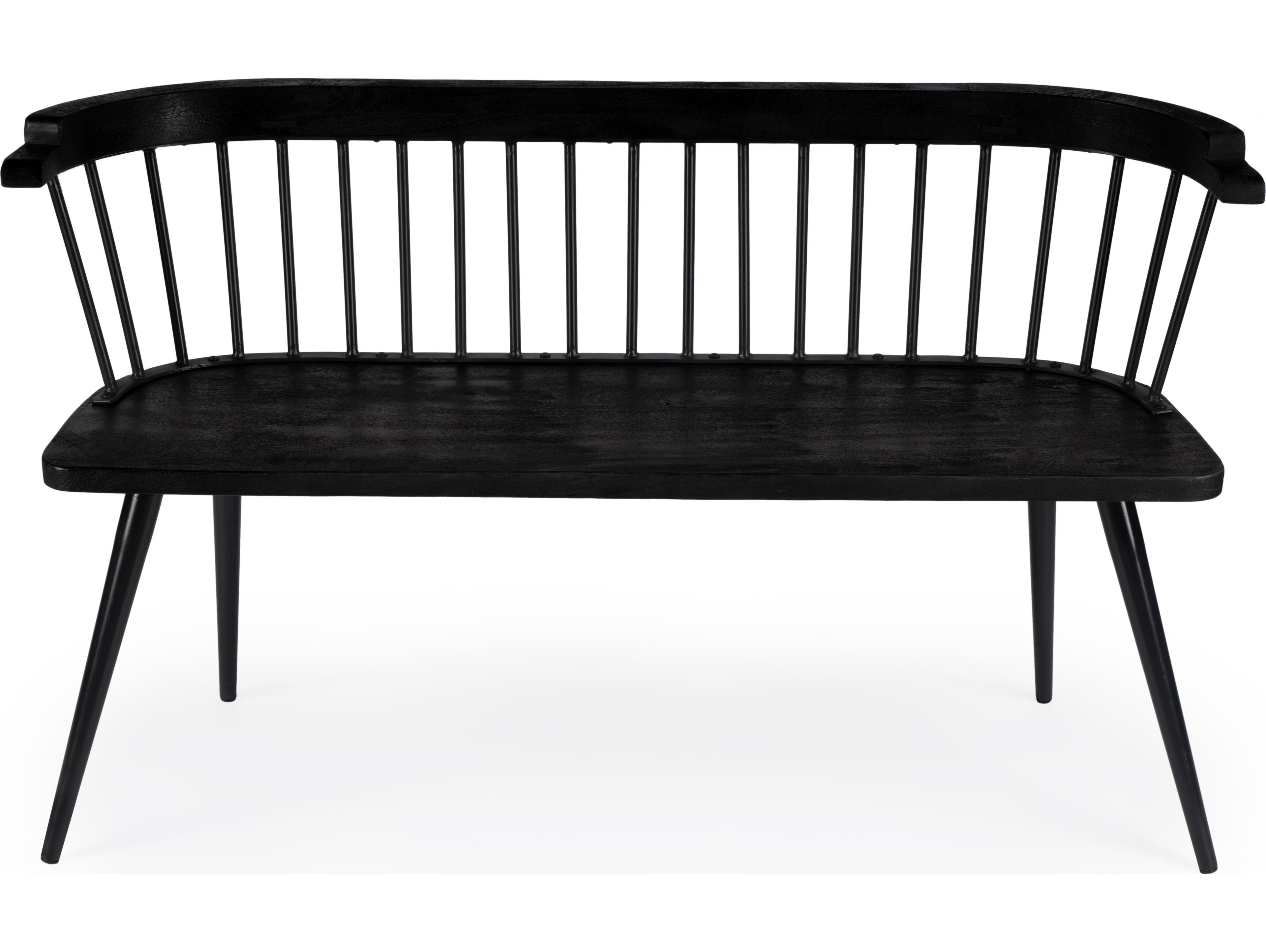 Butler Tempe Industrial Chic Black Accent Bench
