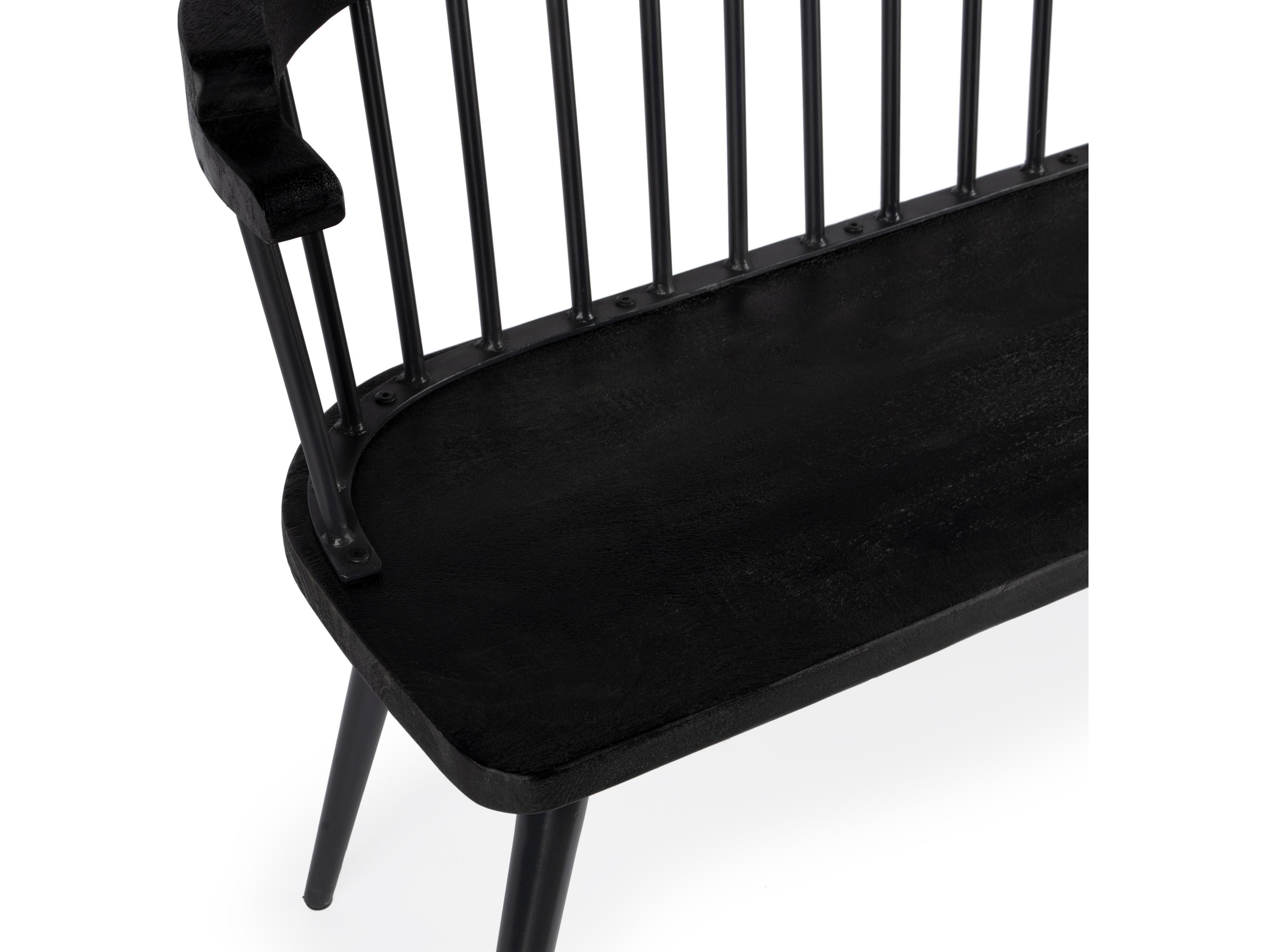 Butler Tempe Industrial Chic Black Accent Bench