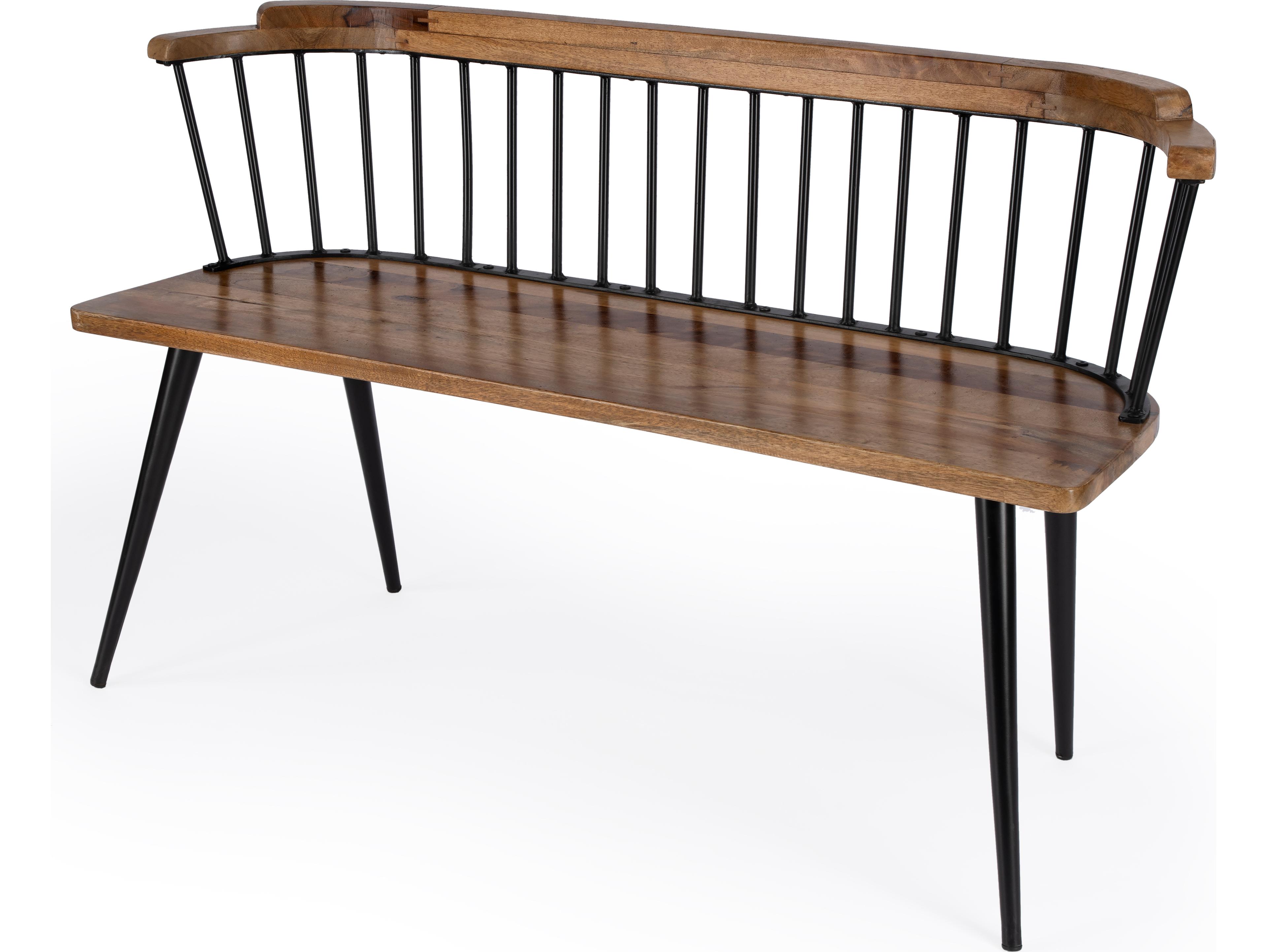 Butler Tempe Industrial Chic Brown Accent Bench