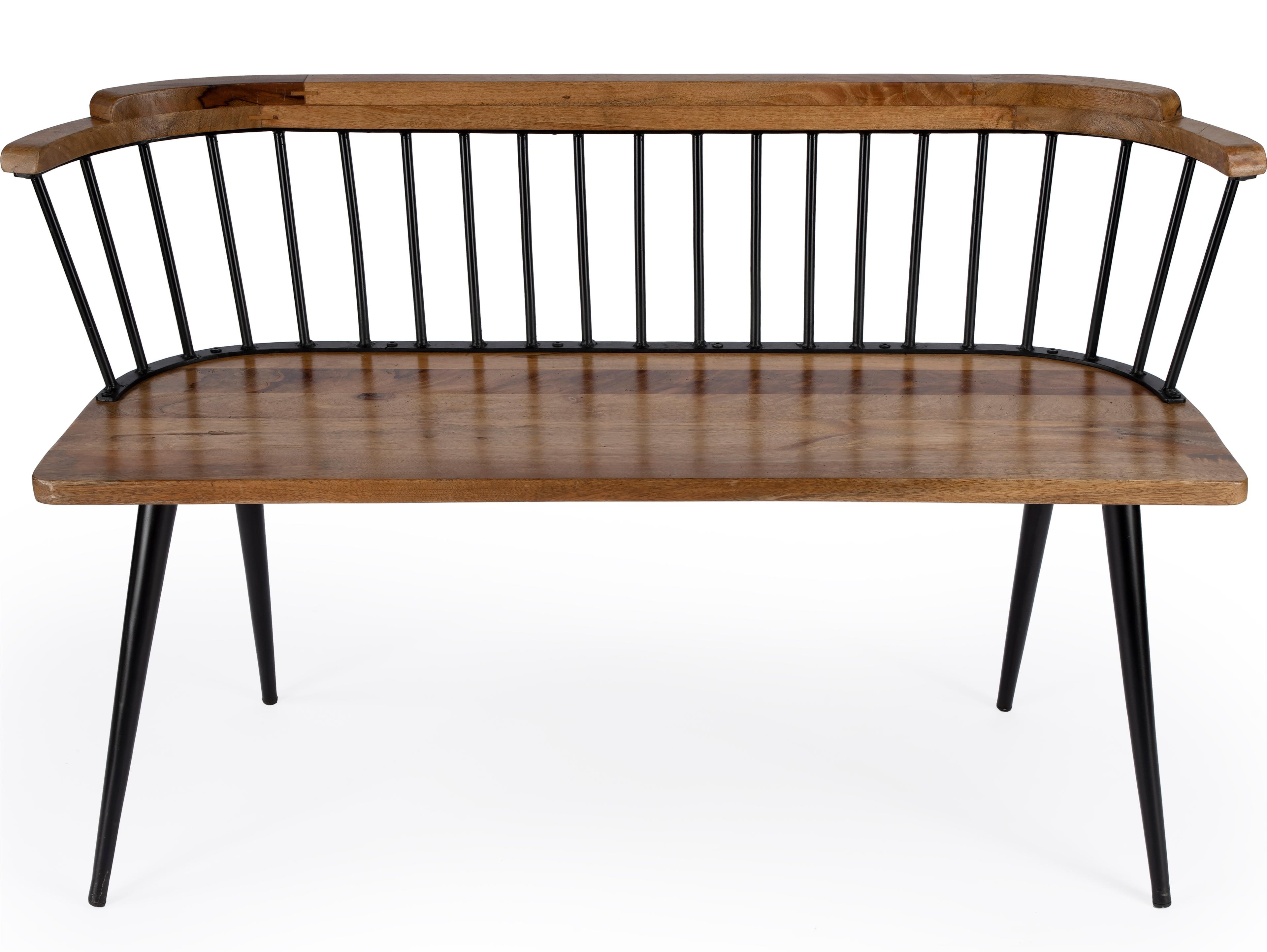 Butler Tempe Industrial Chic Brown Accent Bench