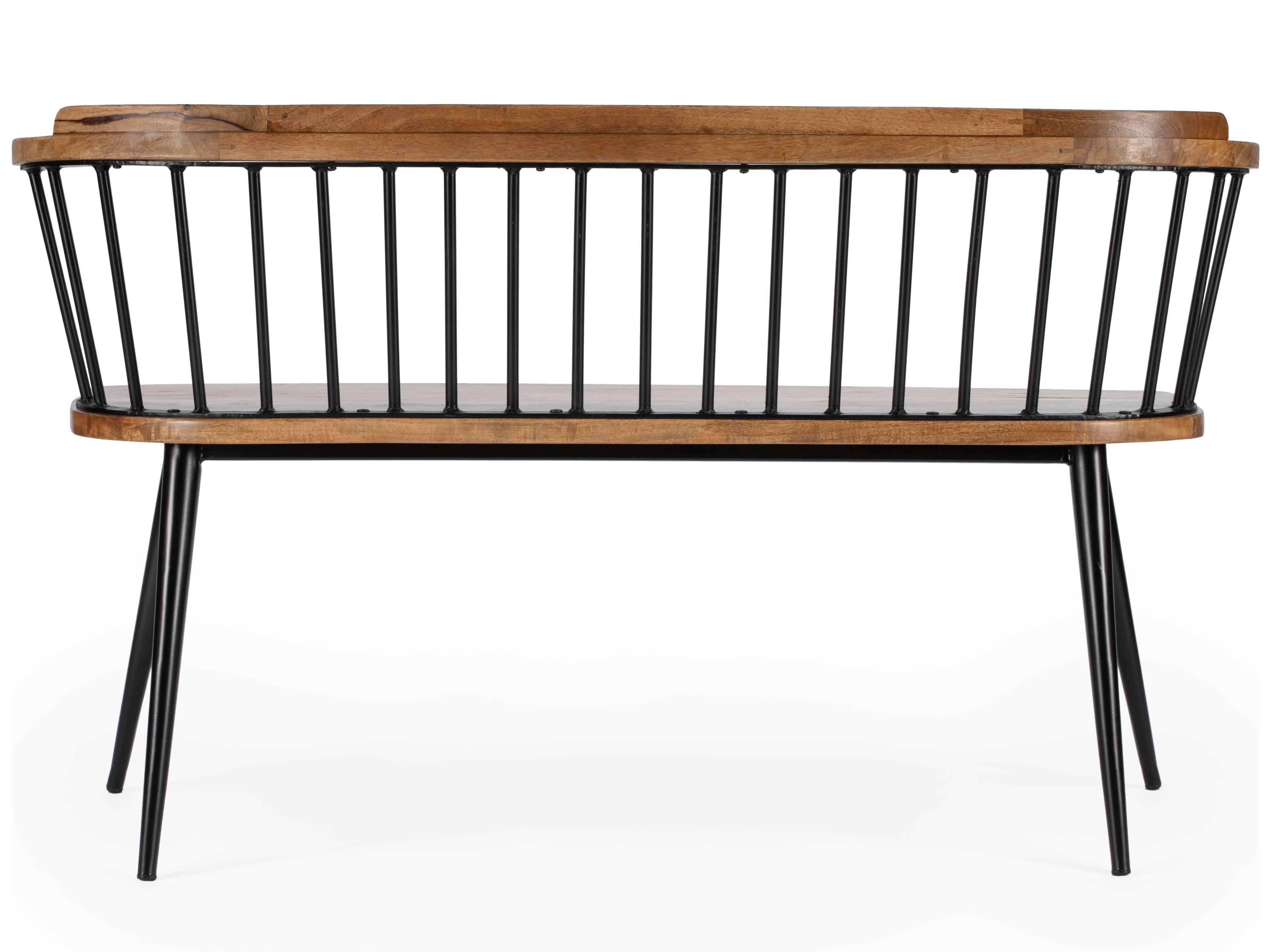 Butler Tempe Industrial Chic Brown Accent Bench