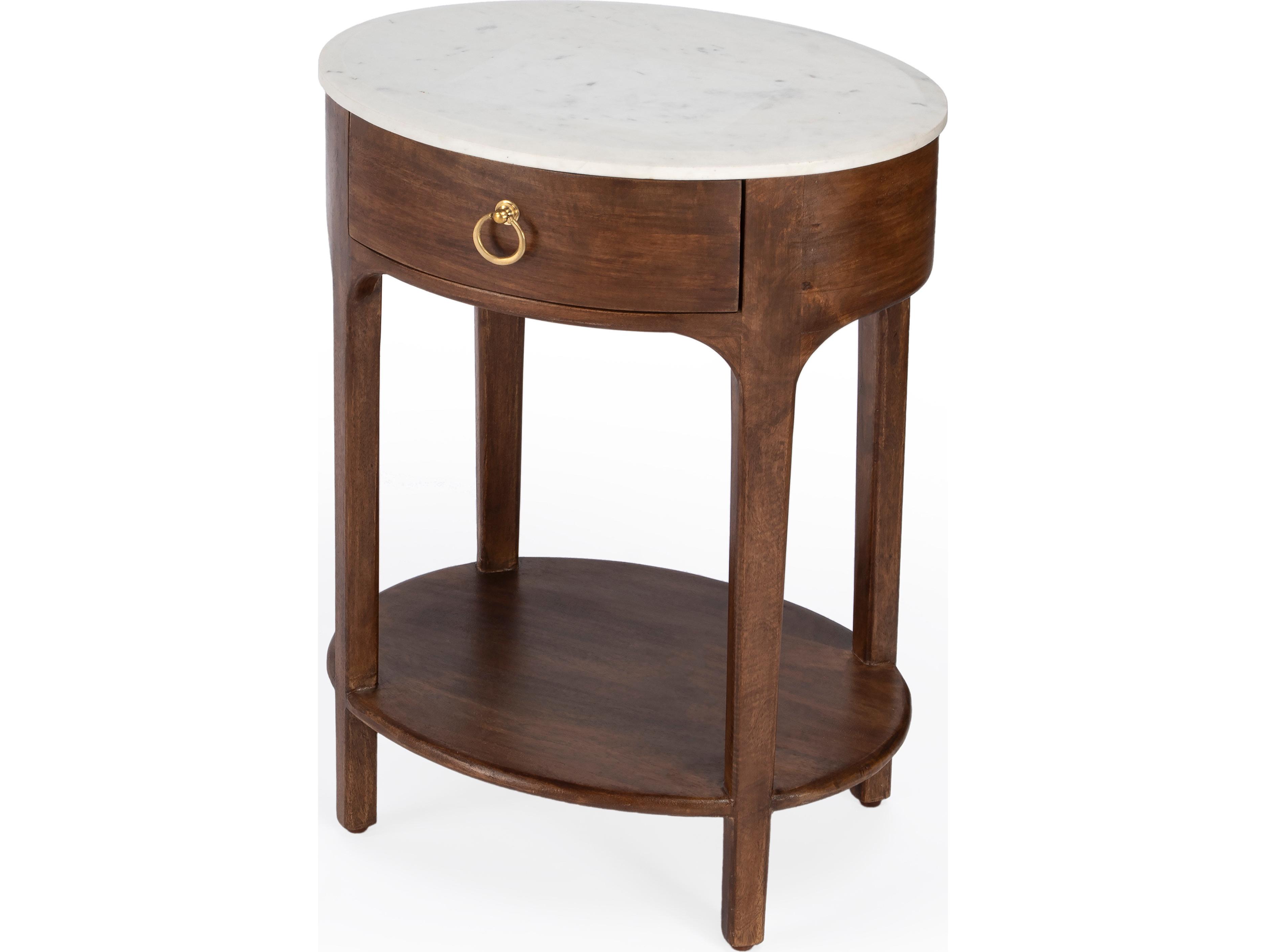Butler Ellen 1-Drawer Mango Wood Nightstand