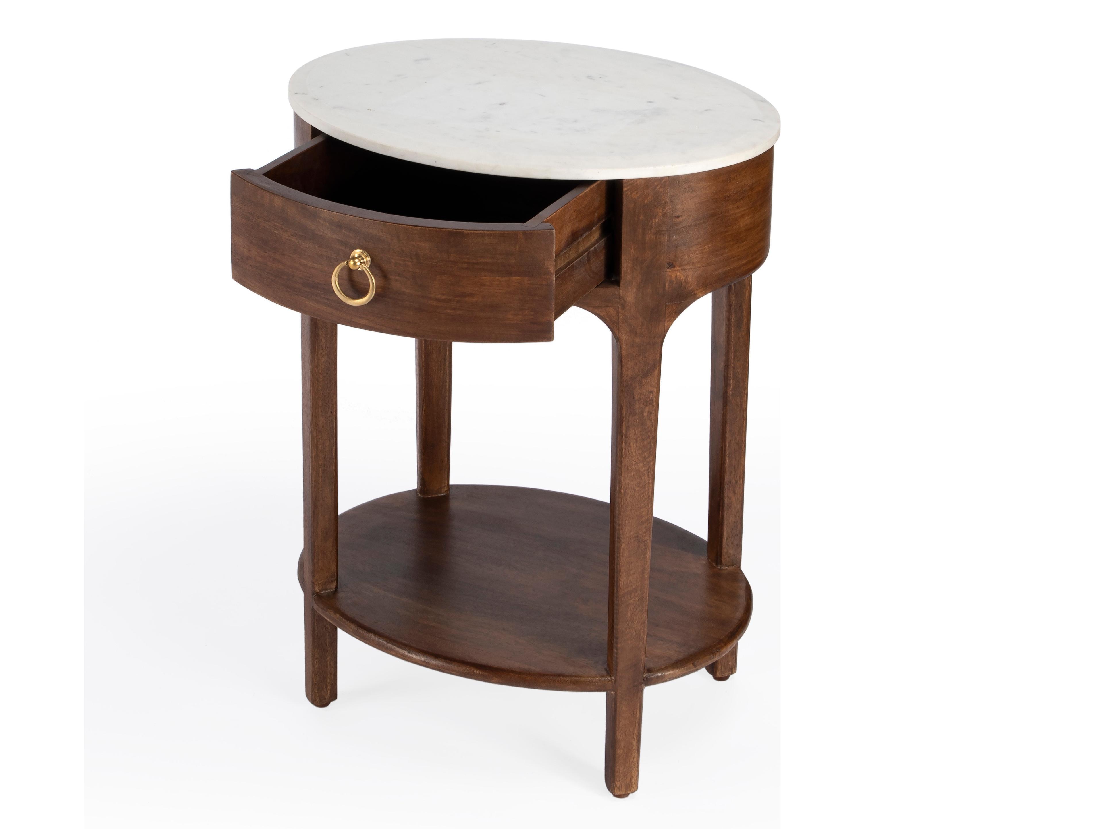 Butler Ellen 1-Drawer Mango Wood Nightstand