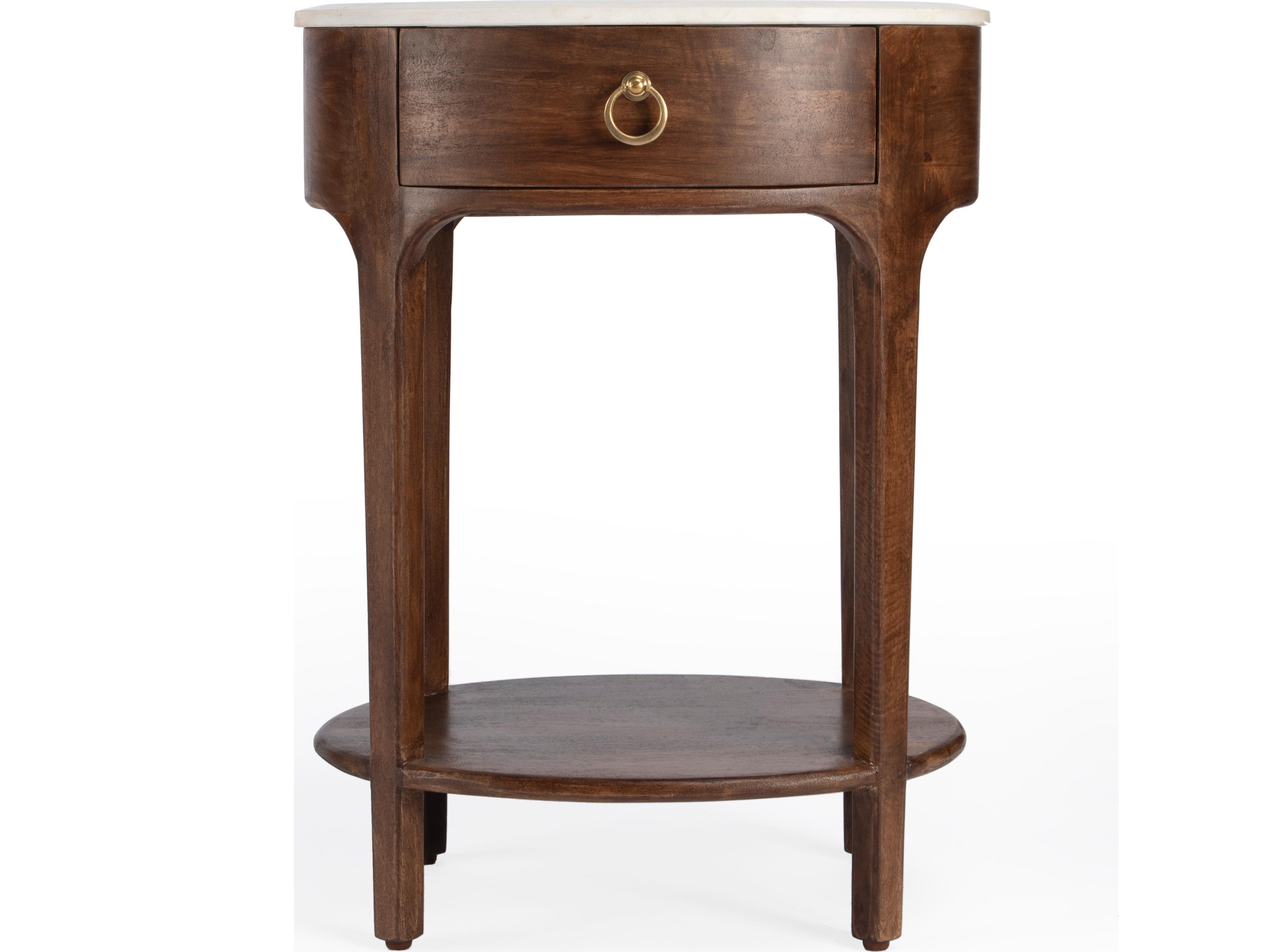 Butler Ellen 1-Drawer Mango Wood Nightstand