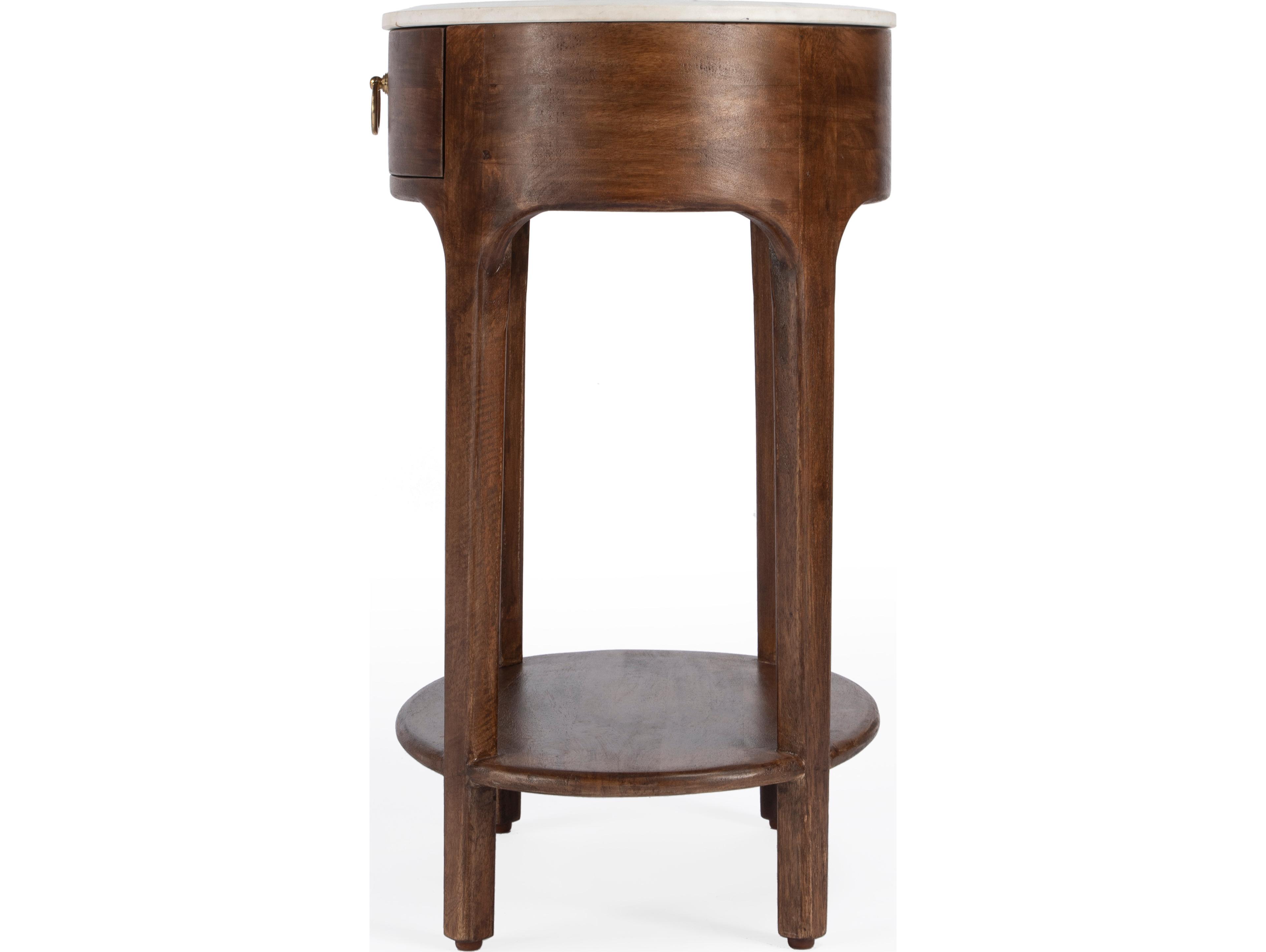 Butler Ellen 1-Drawer Mango Wood Nightstand