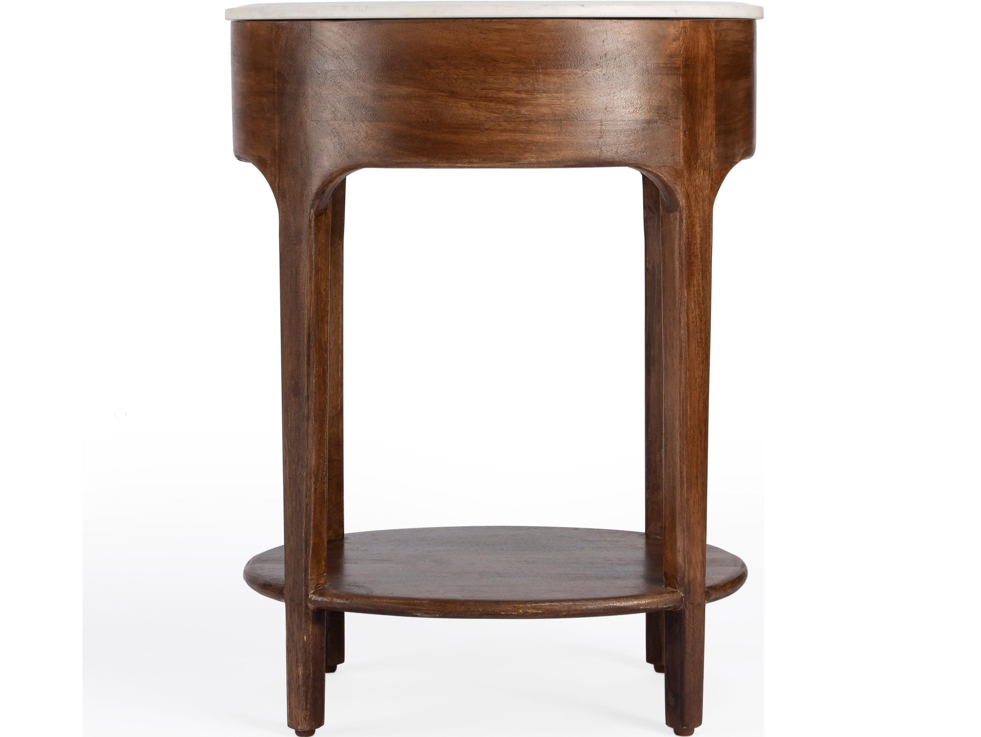 Butler Ellen 1-Drawer Mango Wood Nightstand