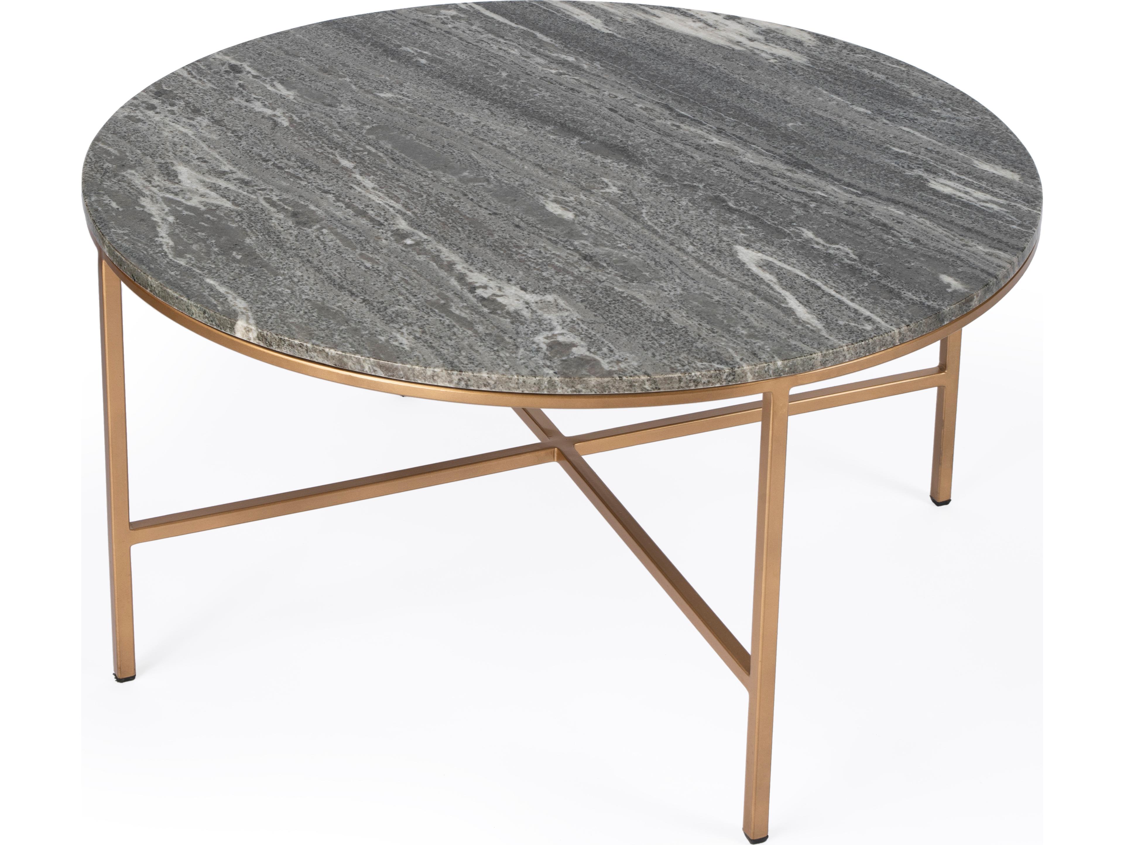 Butler Grafton Round Marble & Metal Coffee Table