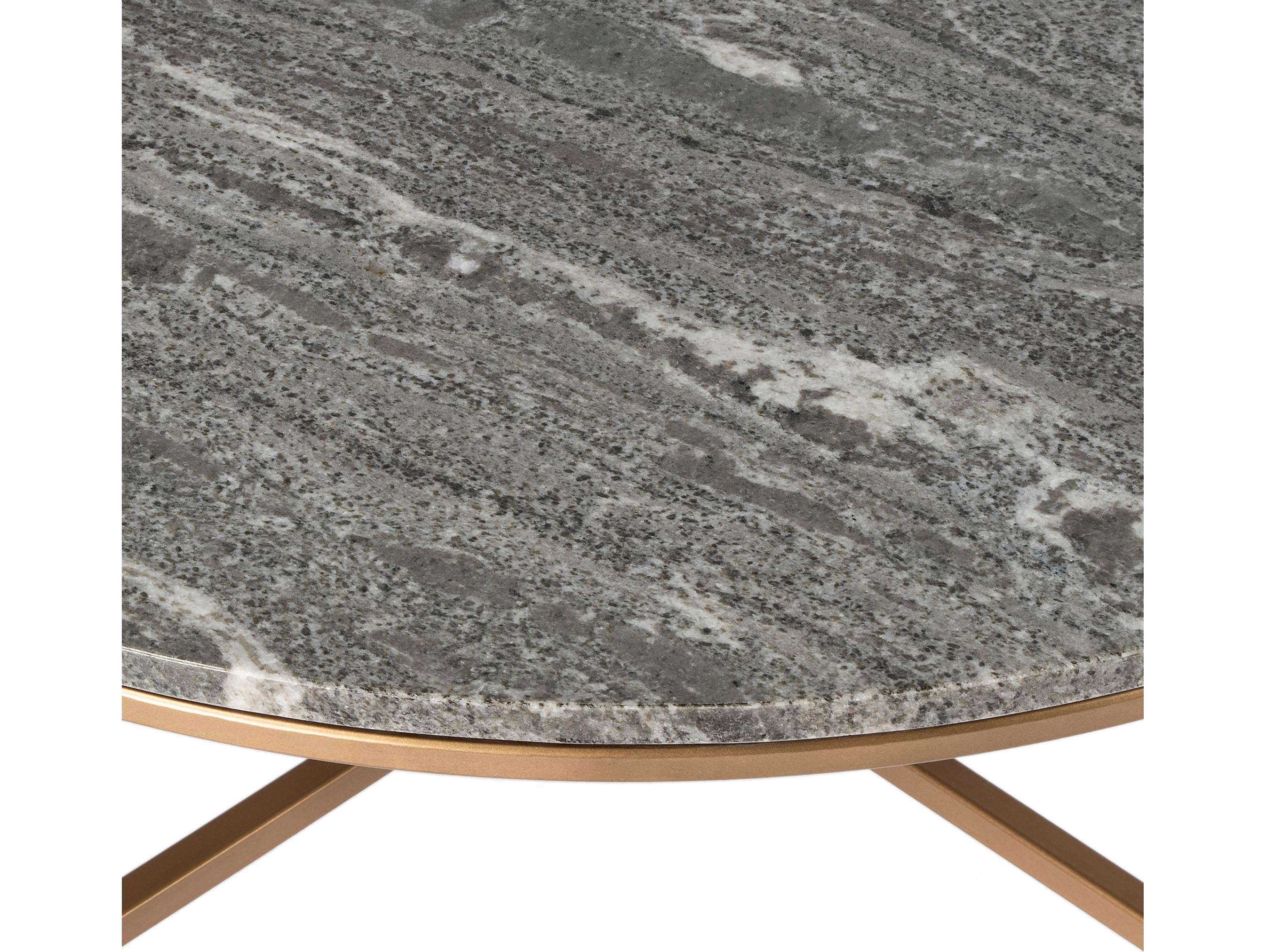 Butler Grafton Round Marble & Metal Coffee Table