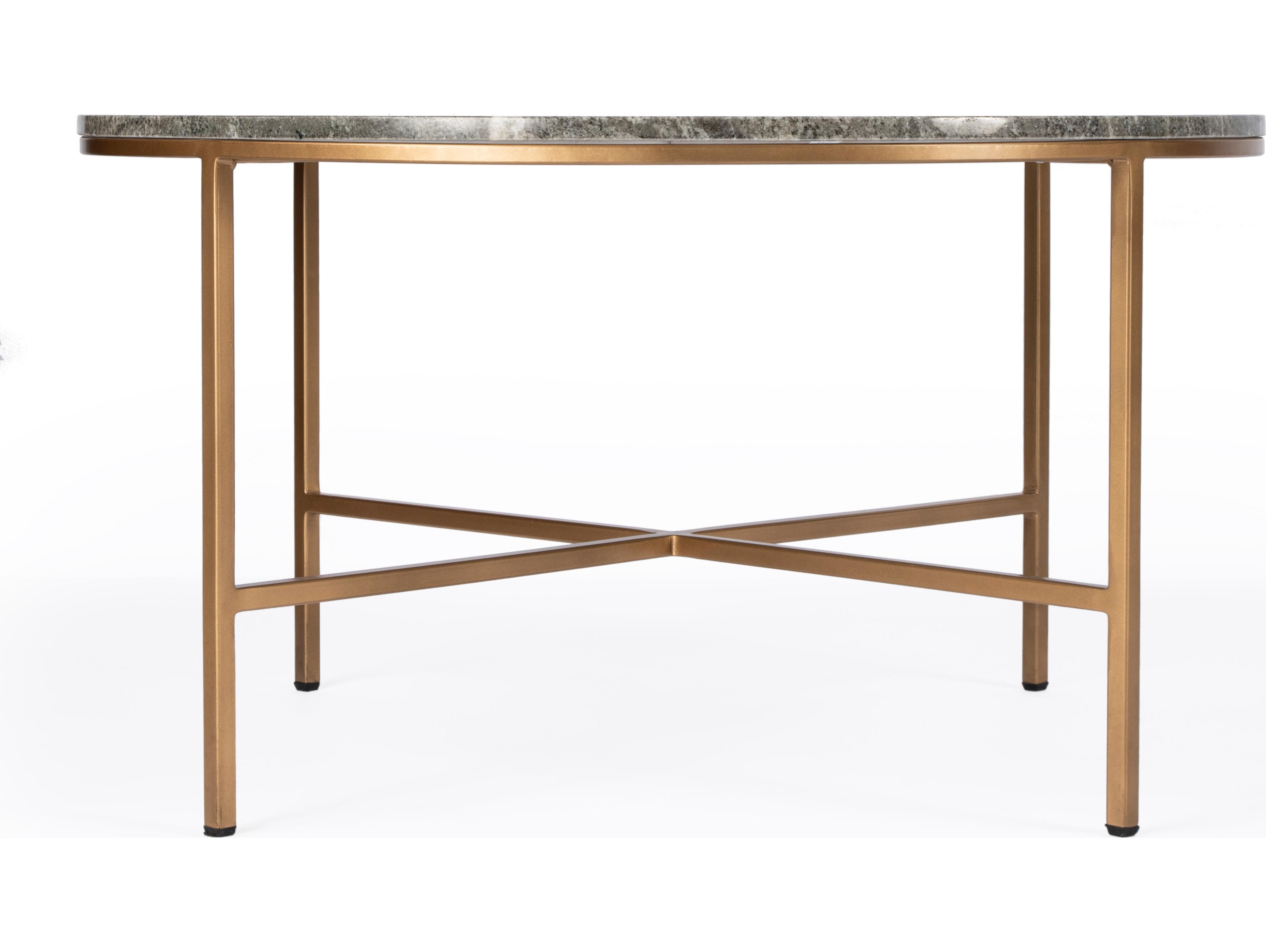 Butler Grafton Round Marble & Metal Coffee Table