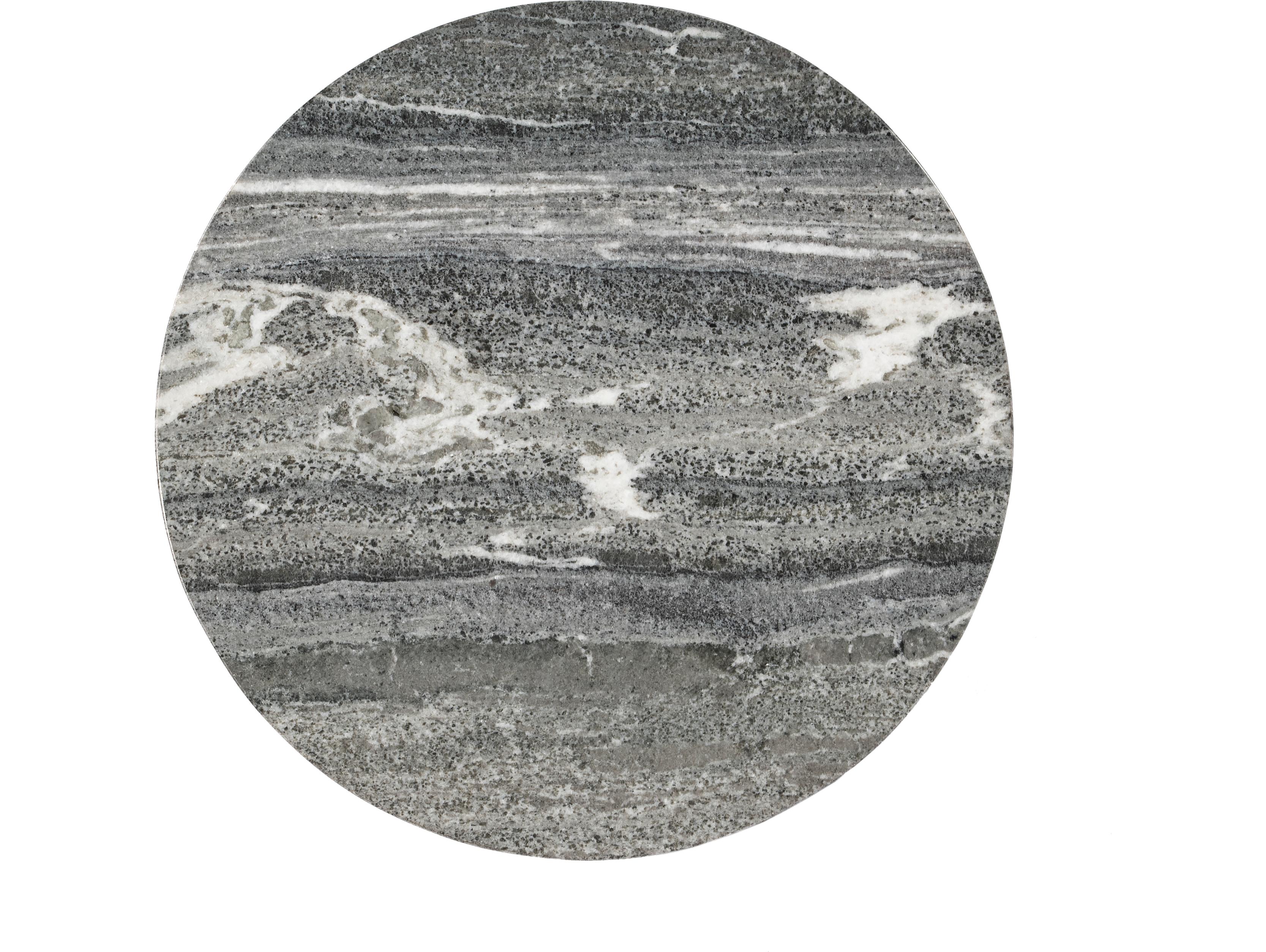 Butler Caty Round Marble Metalworks End Table