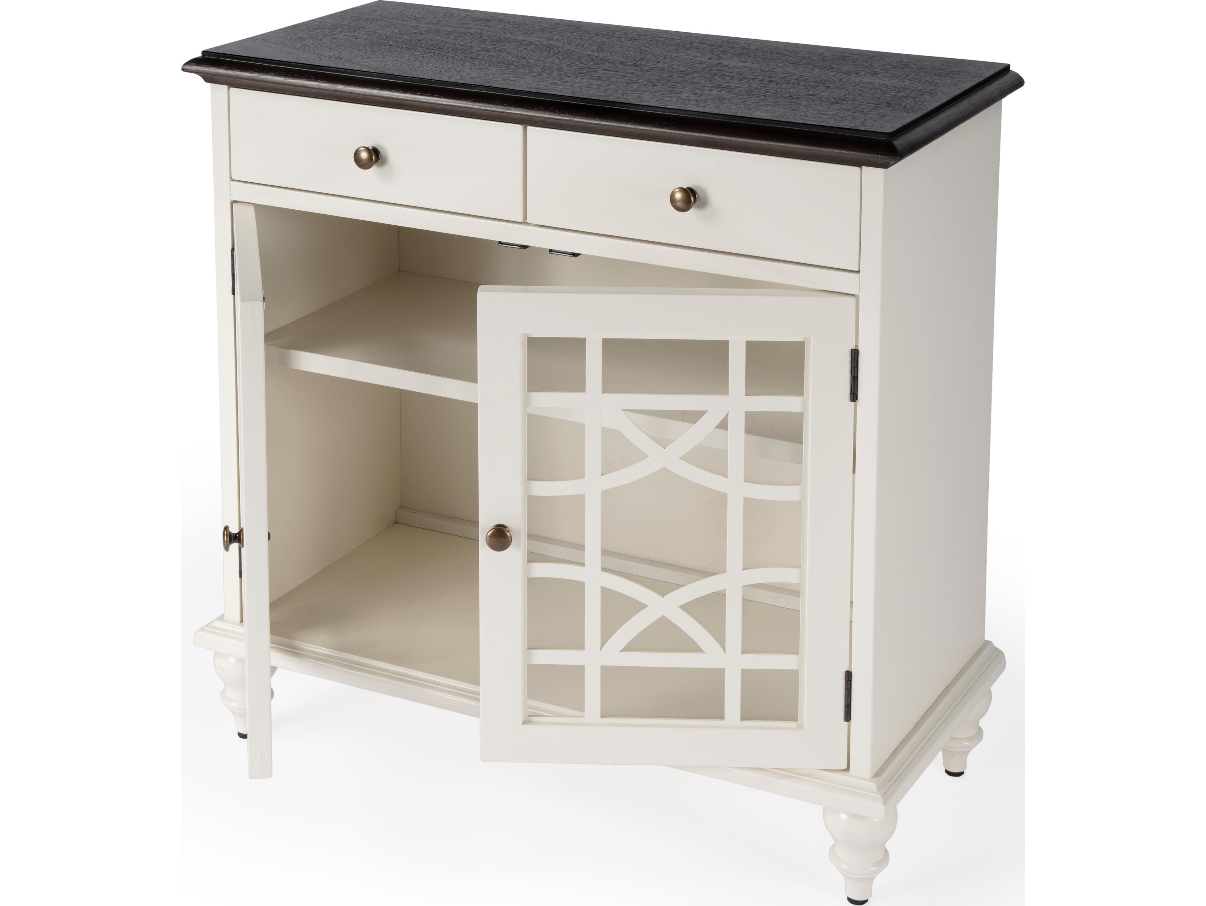 Butler Rene Smooth White Accent Cabinet