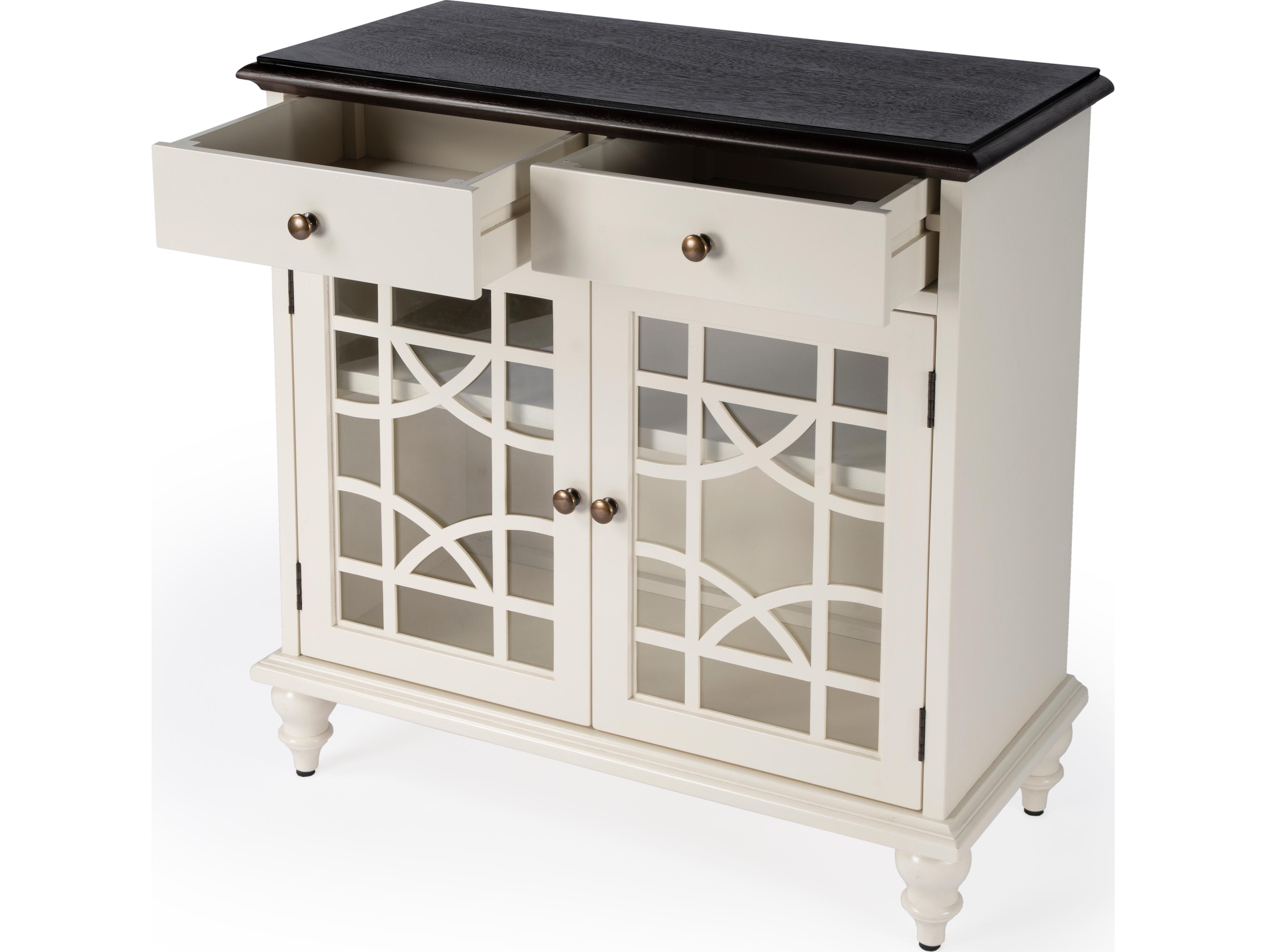 Butler Rene Smooth White Accent Cabinet