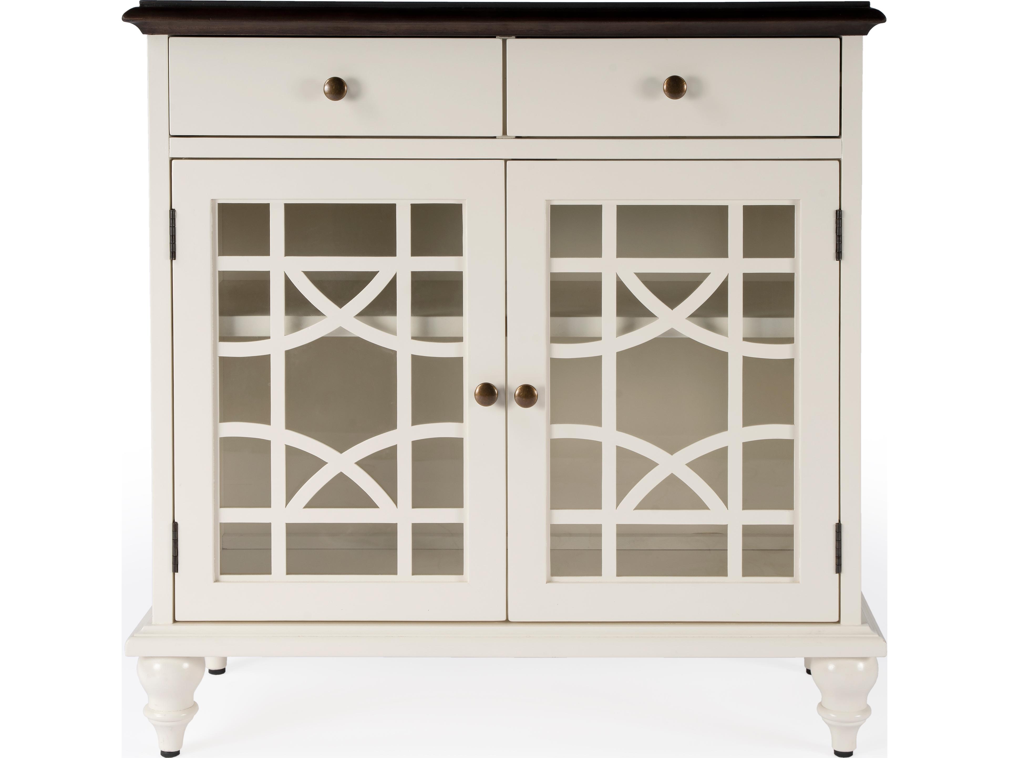 Butler Rene Smooth White Accent Cabinet