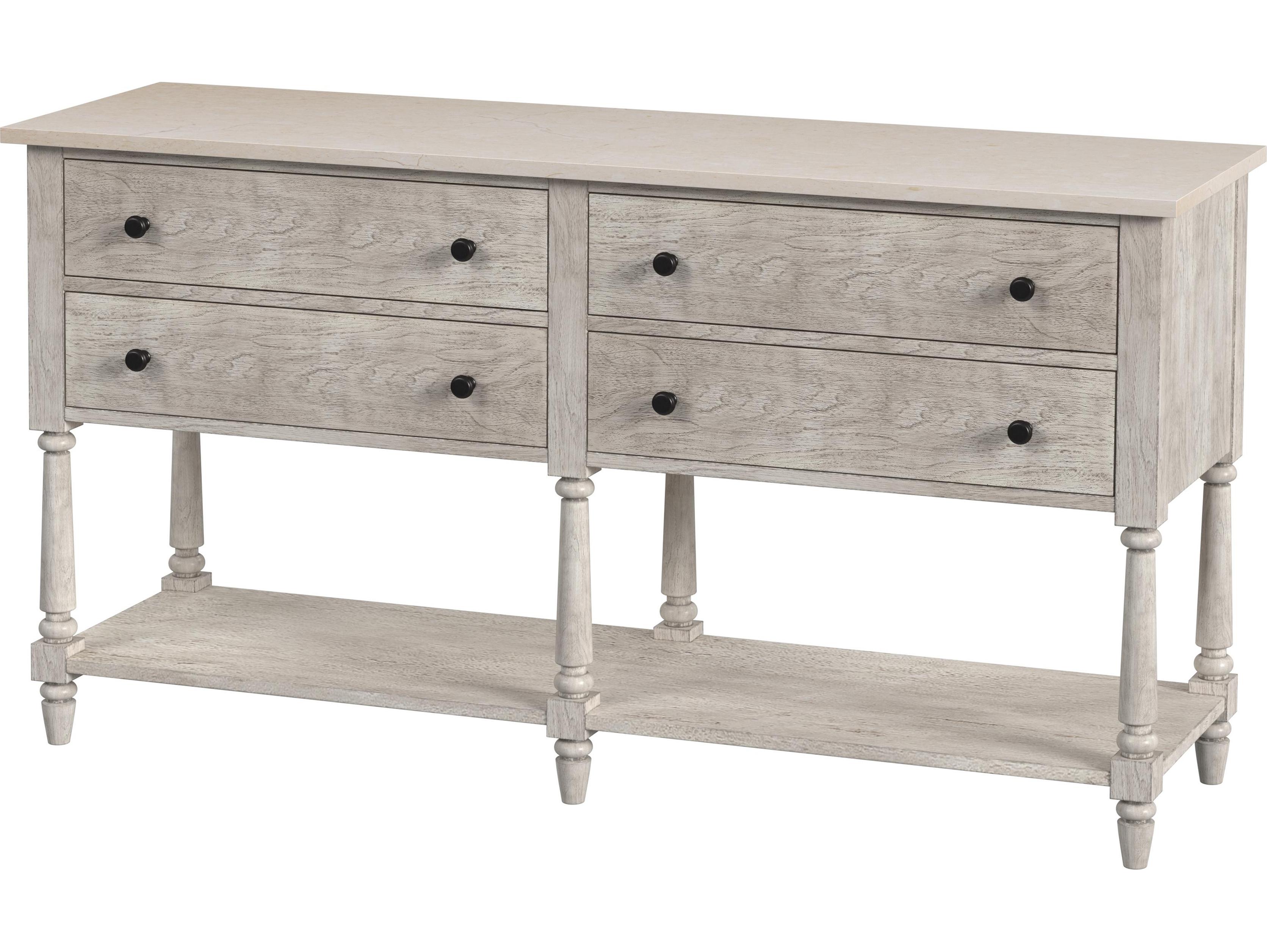 Butler Danielle 65" Mahogany Wood Rustic Gray Sideboard