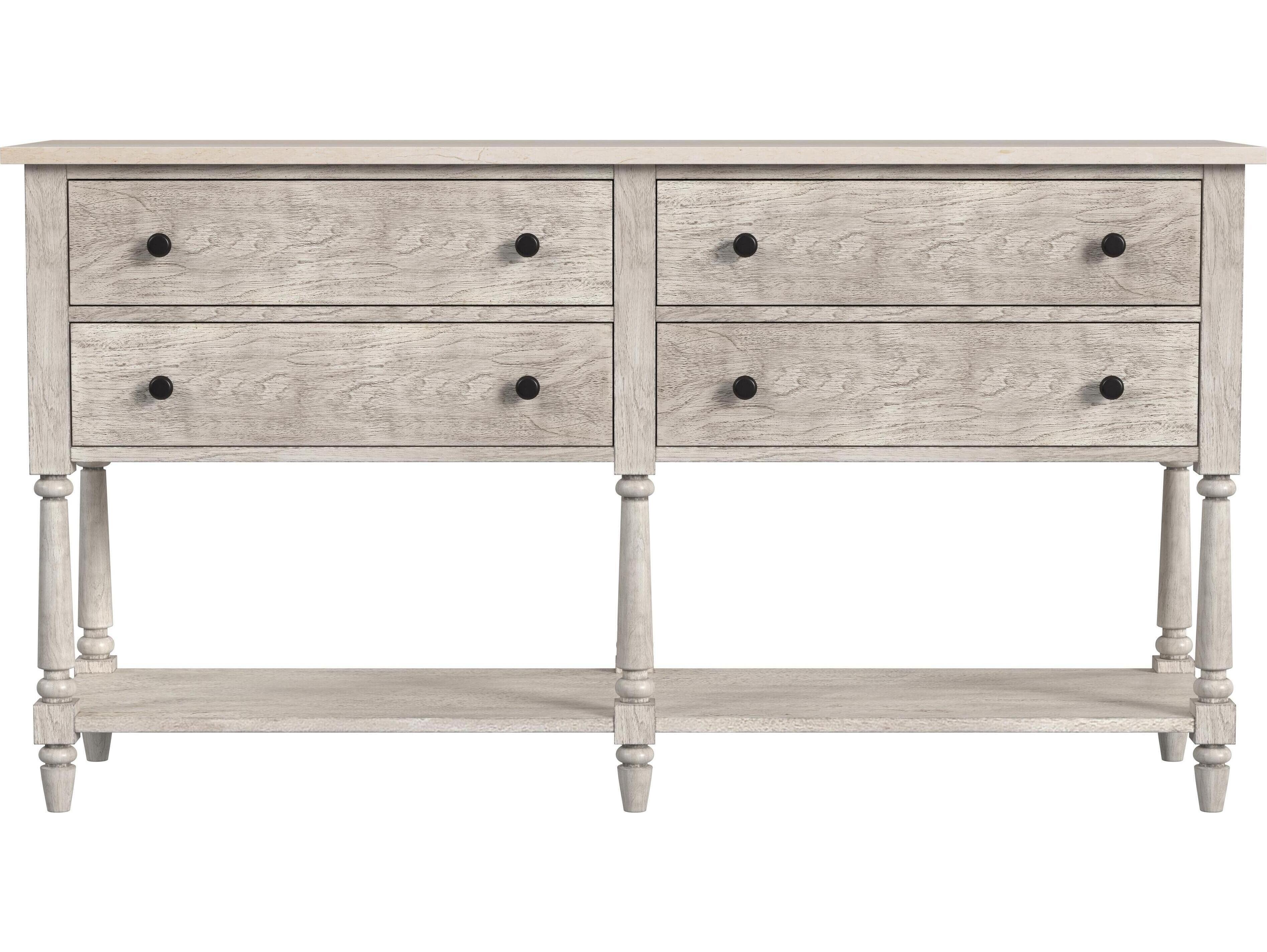 Butler Danielle 65" Mahogany Wood Rustic Gray Sideboard