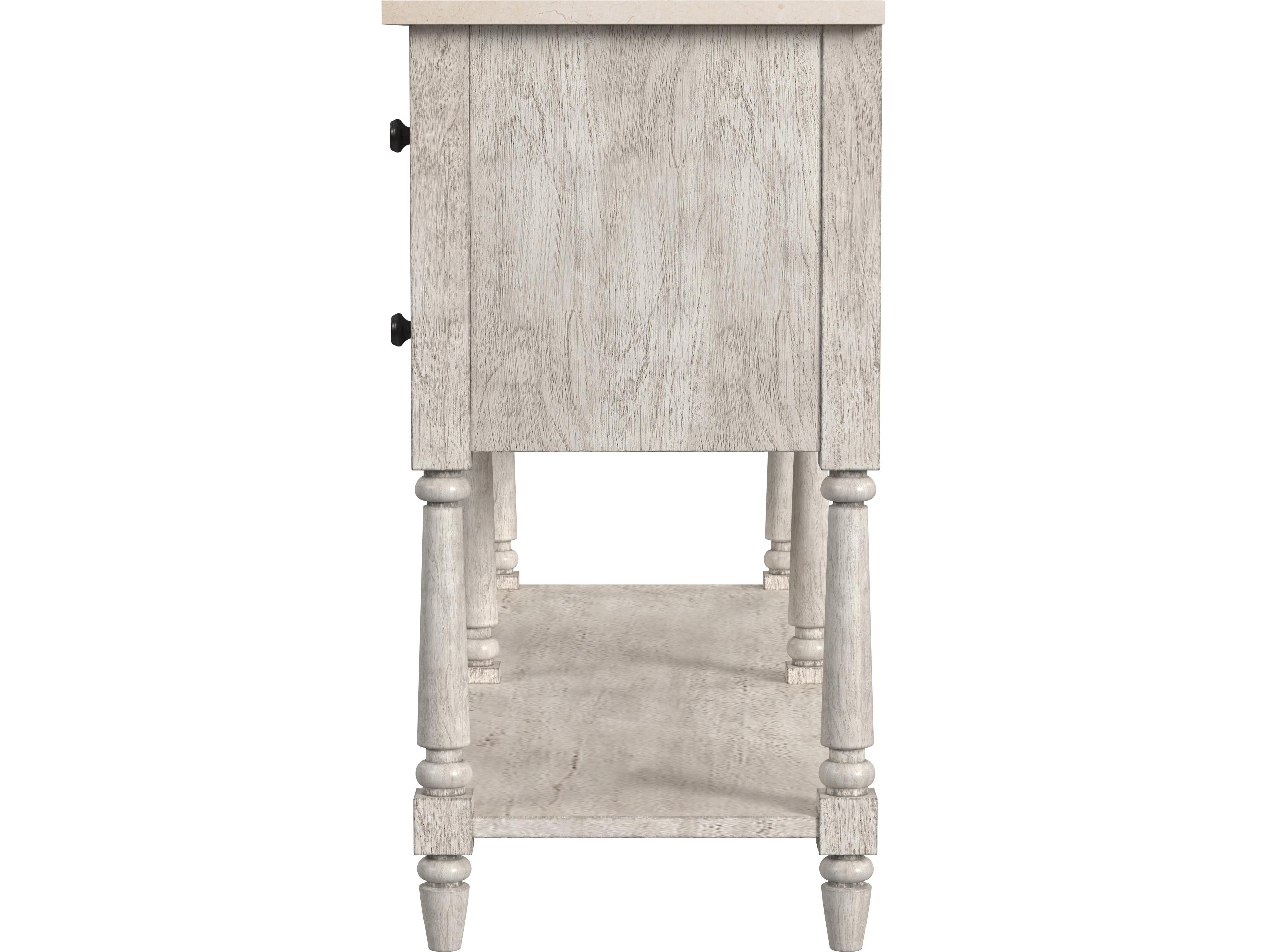 Butler Danielle 65" Mahogany Wood Rustic Gray Sideboard