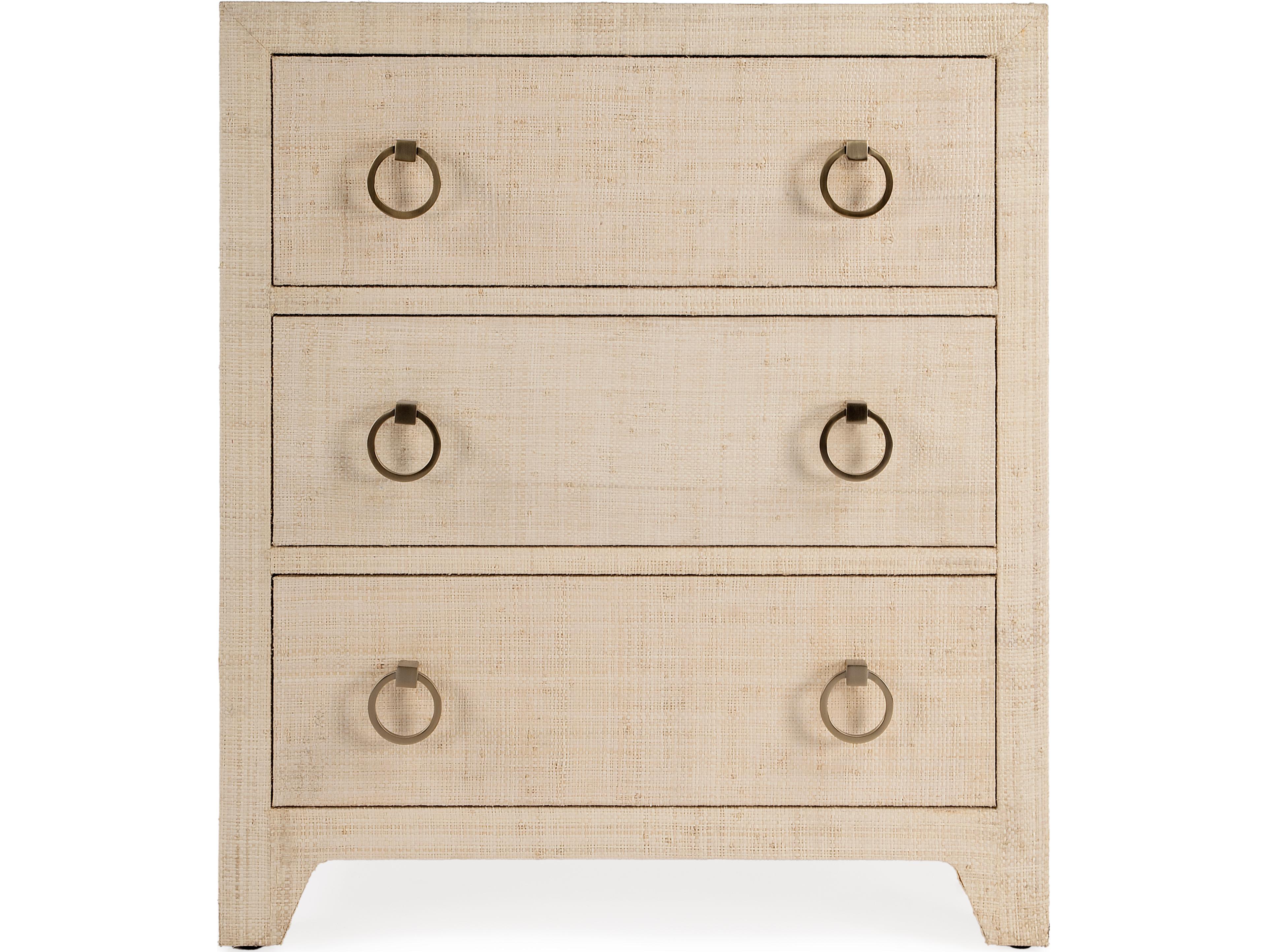 Butler Bar Harbor 3-Drawers Beech Wood Nightstand