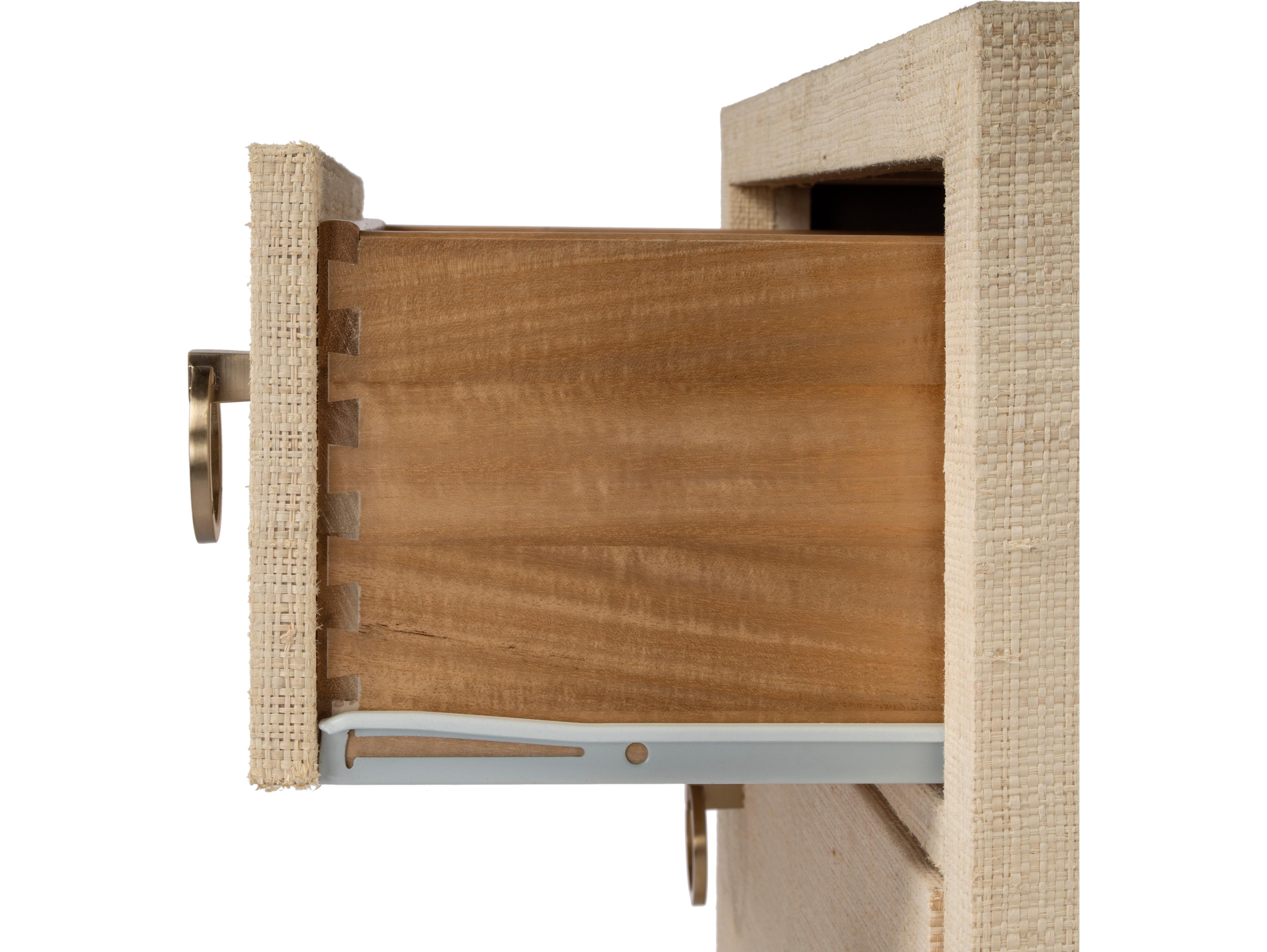 Butler Bar Harbor 3-Drawers Beech Wood Nightstand