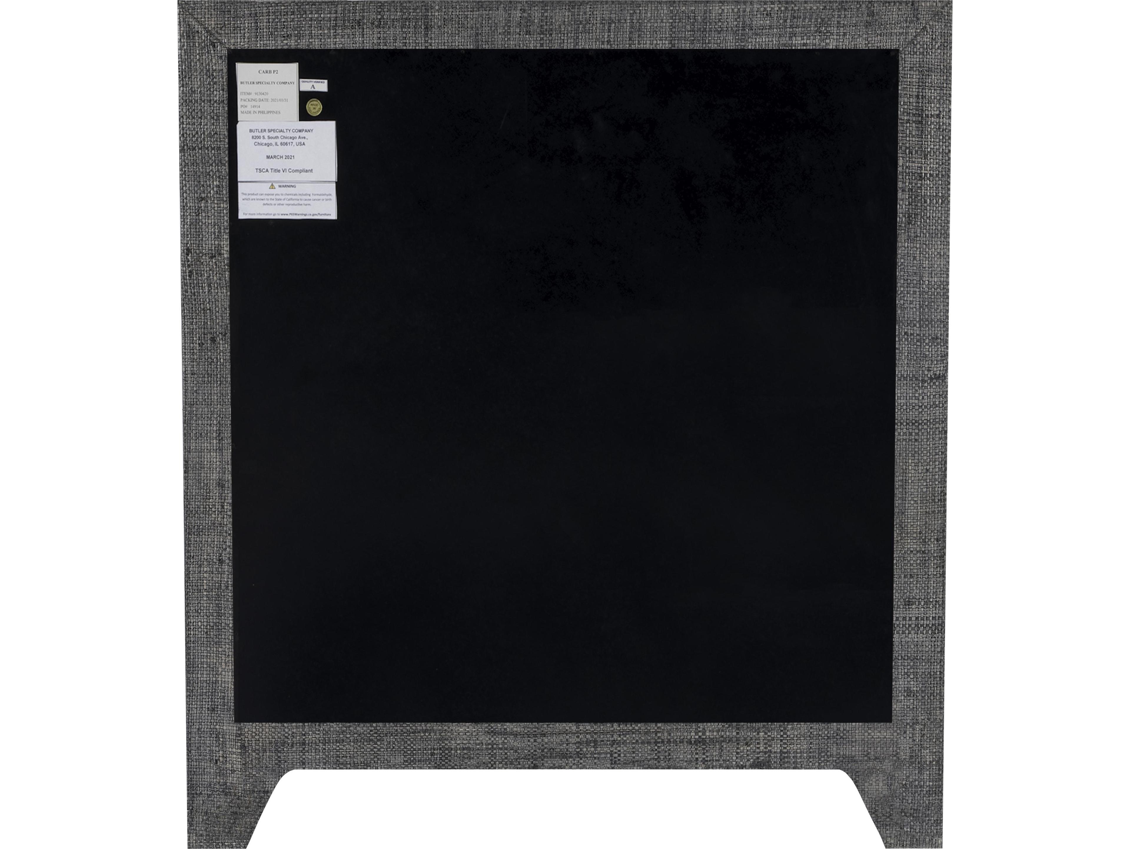 Butler Bar Harbor 3-Drawers Gray Beech Wood Nightstand