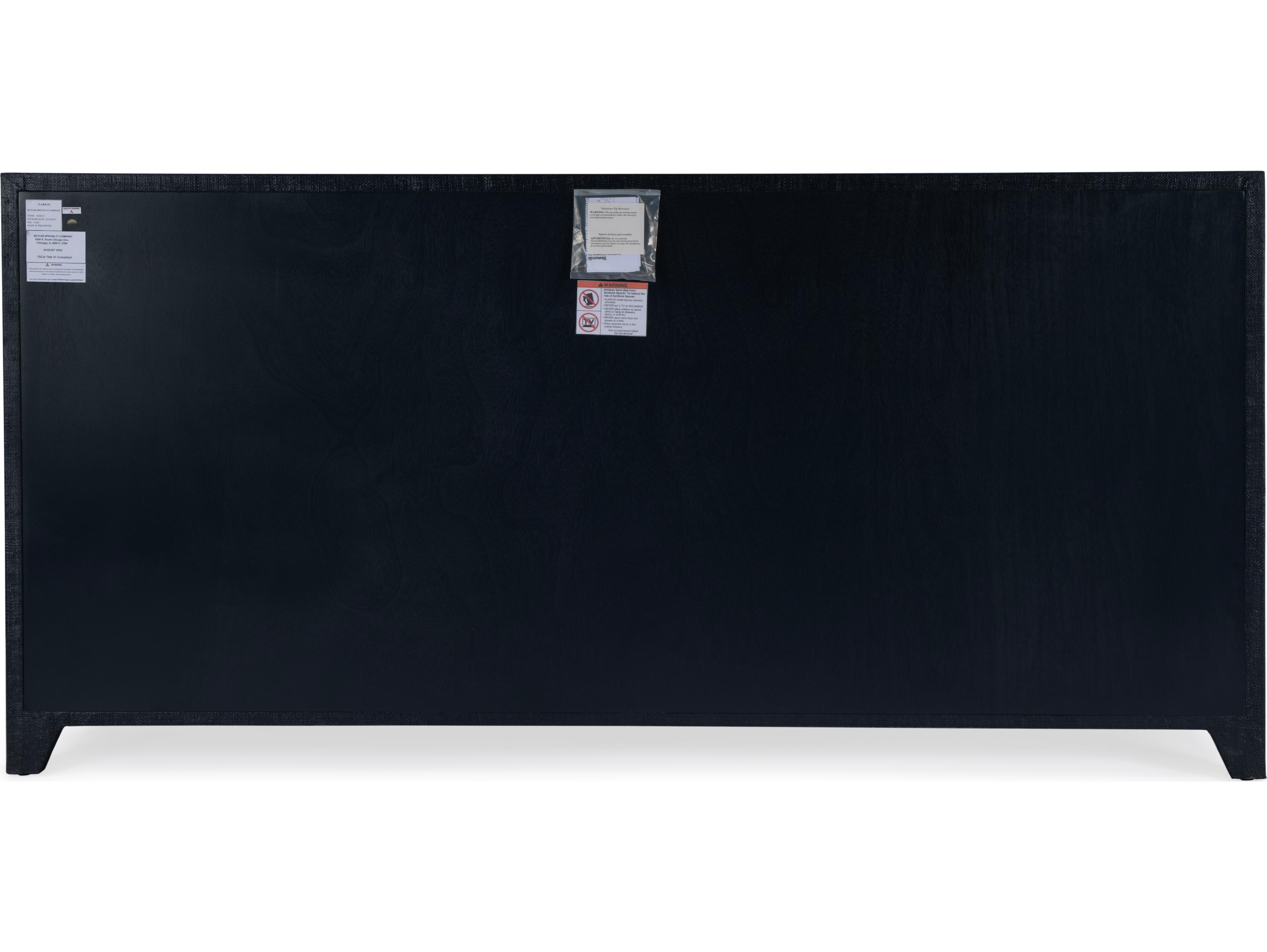 Butler Bar Harbor 70" Navy Raffia Sideboard