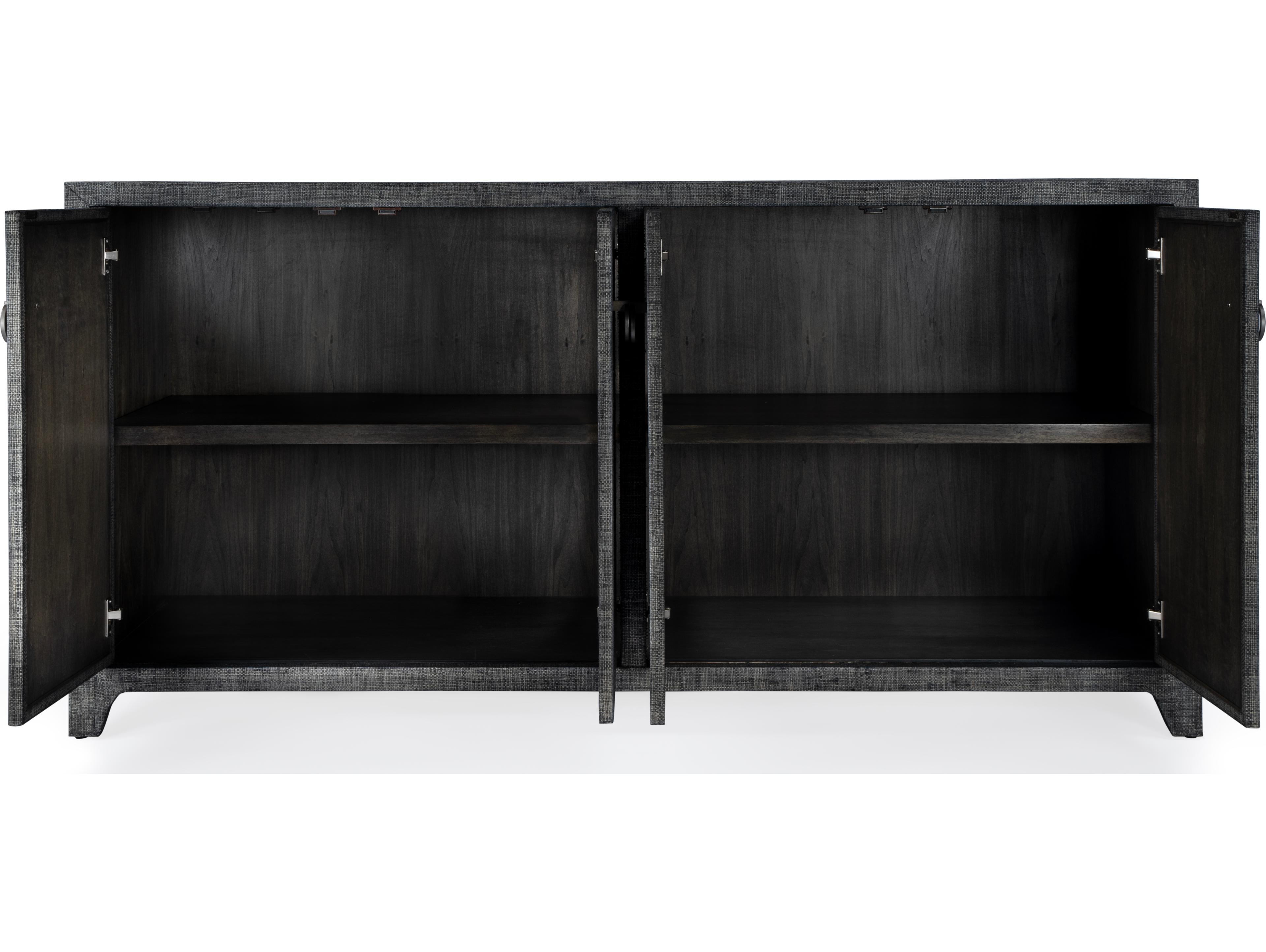 Butler Bar Harbor 70" Charcoal Raffia Sideboard