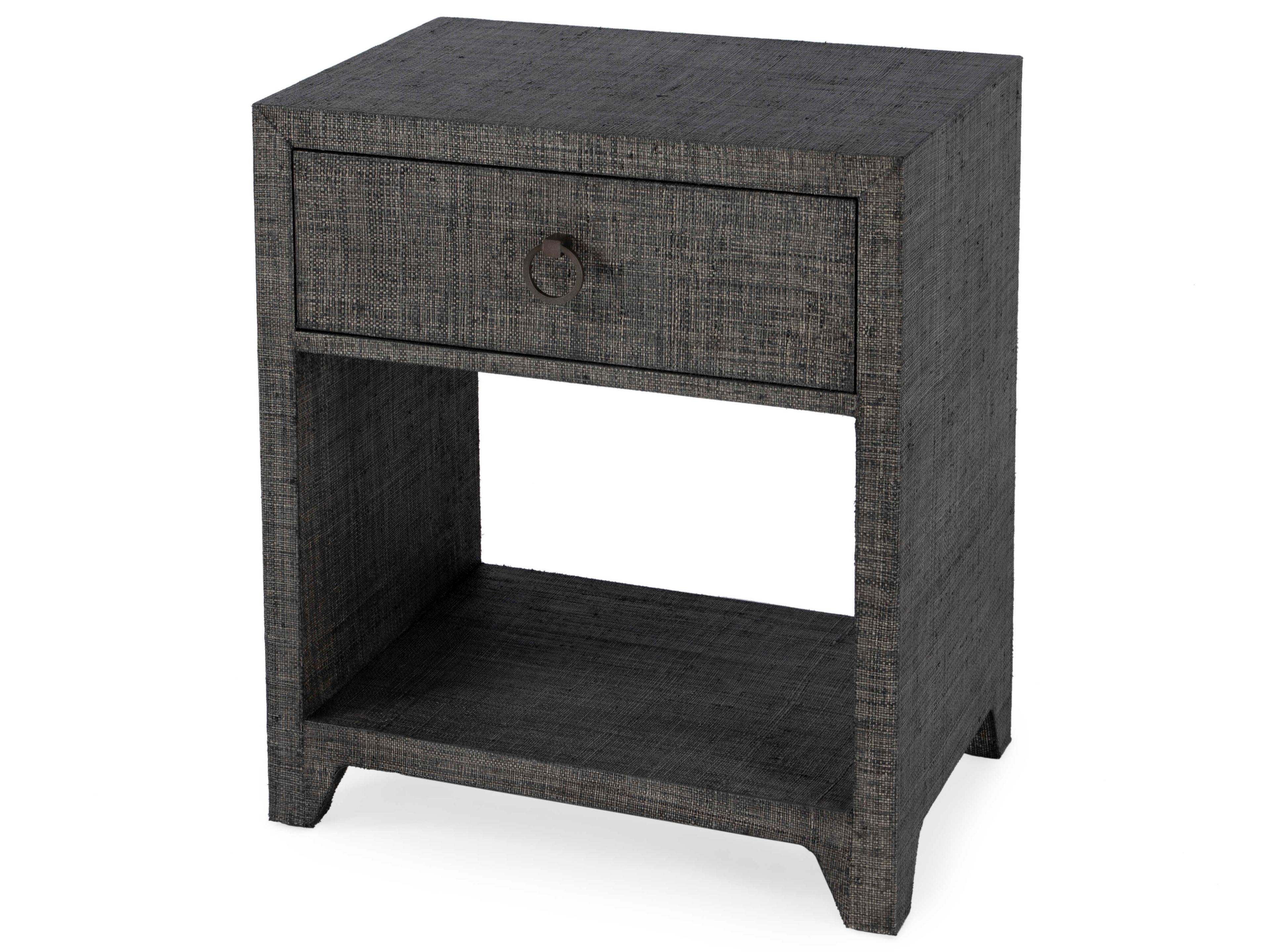 Butler Bar Harbor 1-Drawer Gray Nightstand