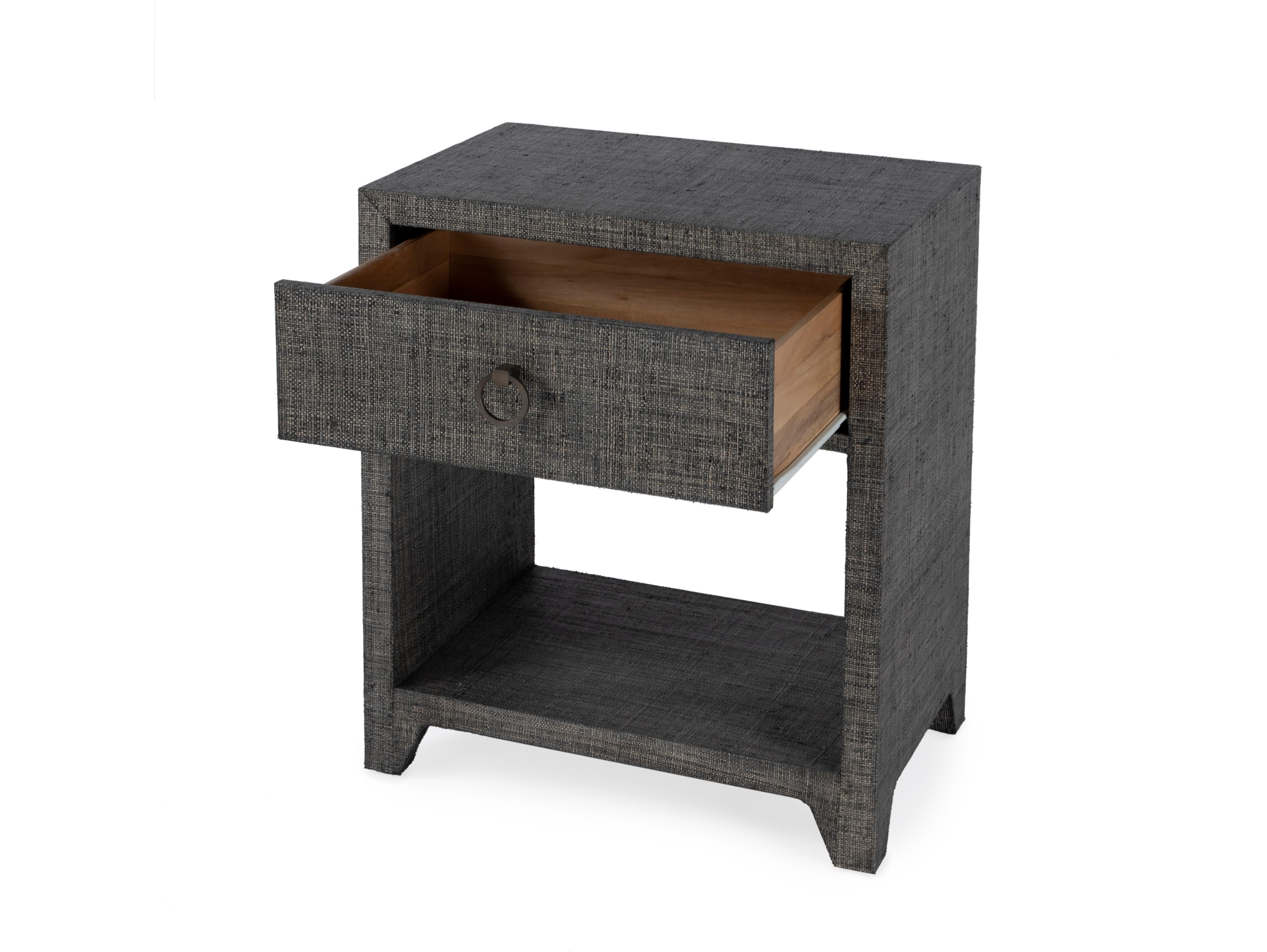 Butler Bar Harbor 1-Drawer Gray Nightstand