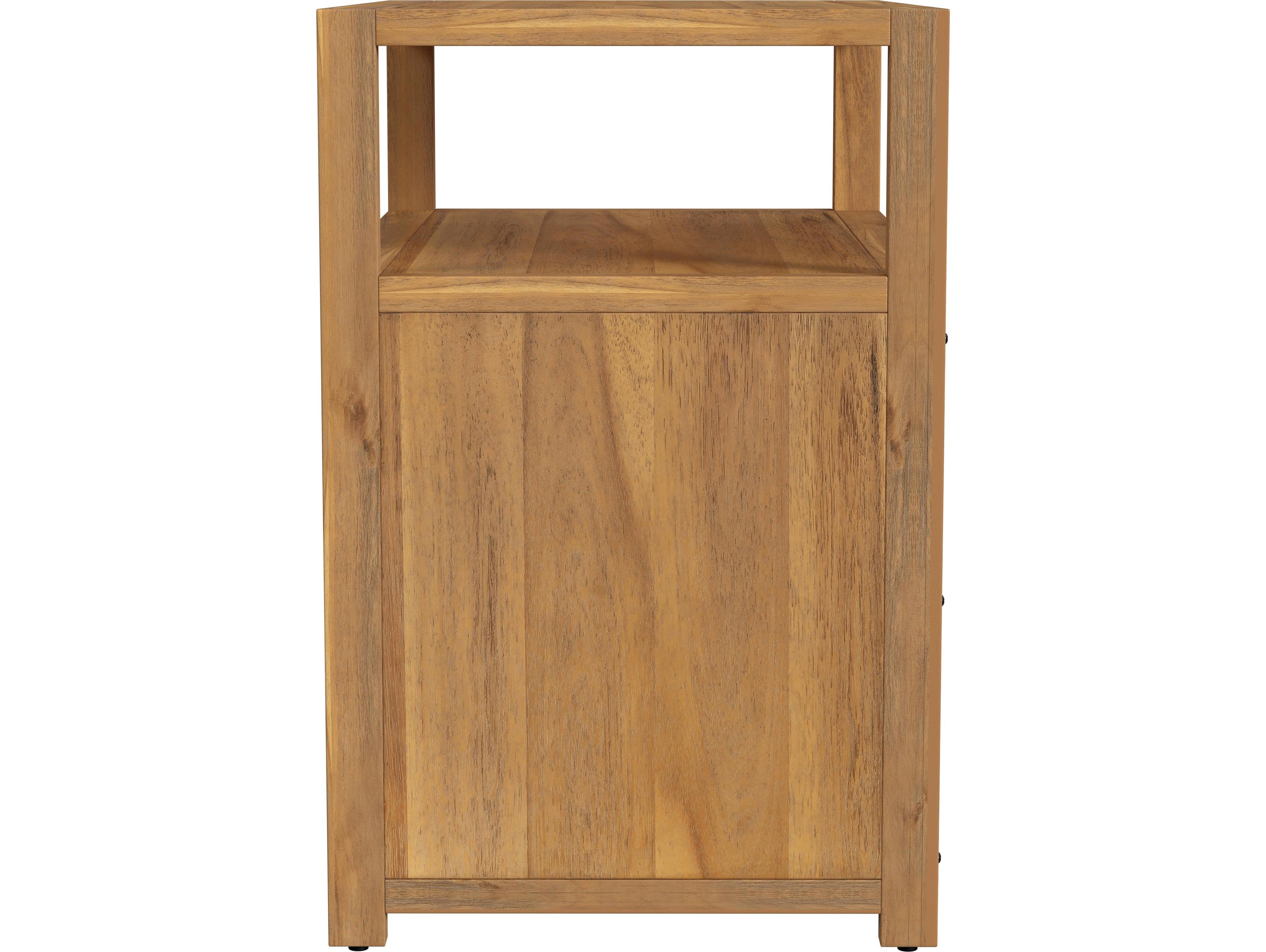 Butler Lark 2-Drawers Pine Wood Nightstand