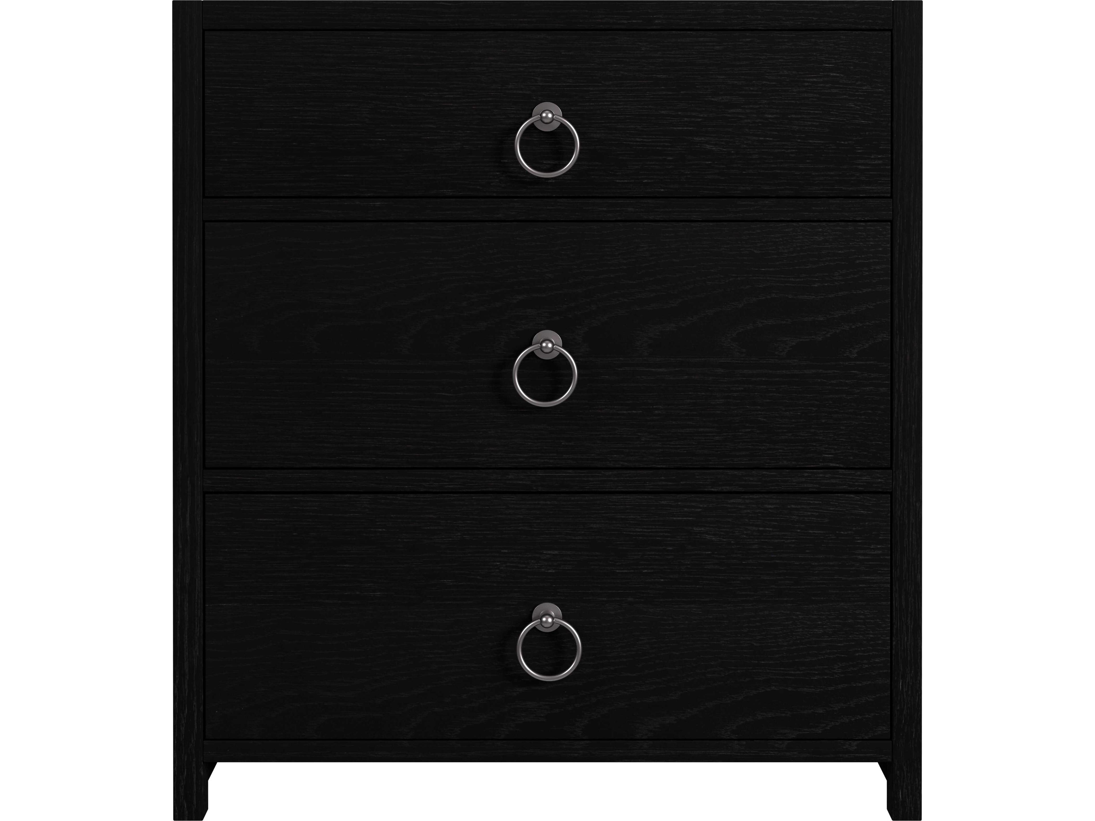 Butler Lark 3-Drawers Acacia Wood Nightstand