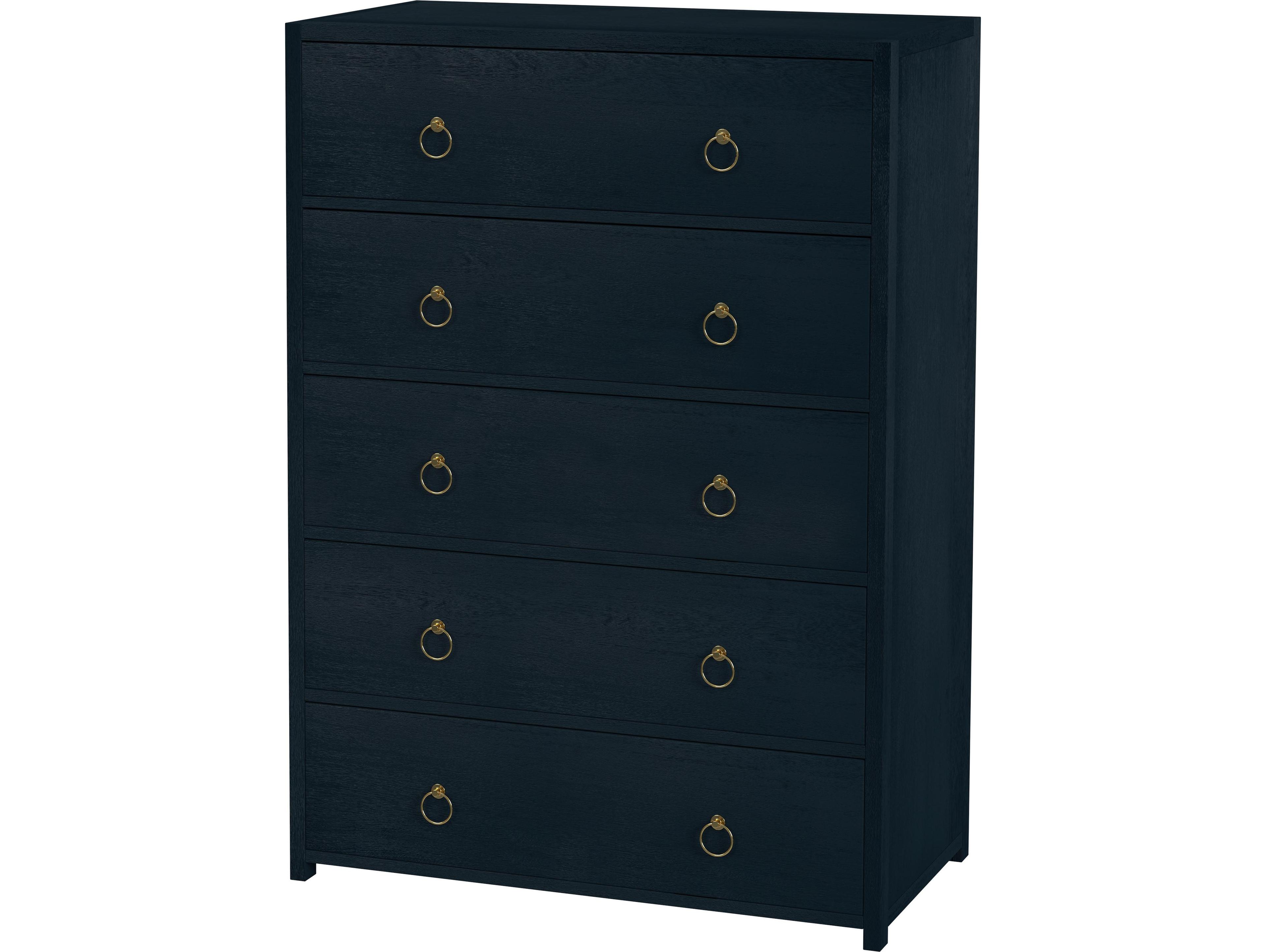 Butler Lark 5-Drawers Acacia Wood Dresser