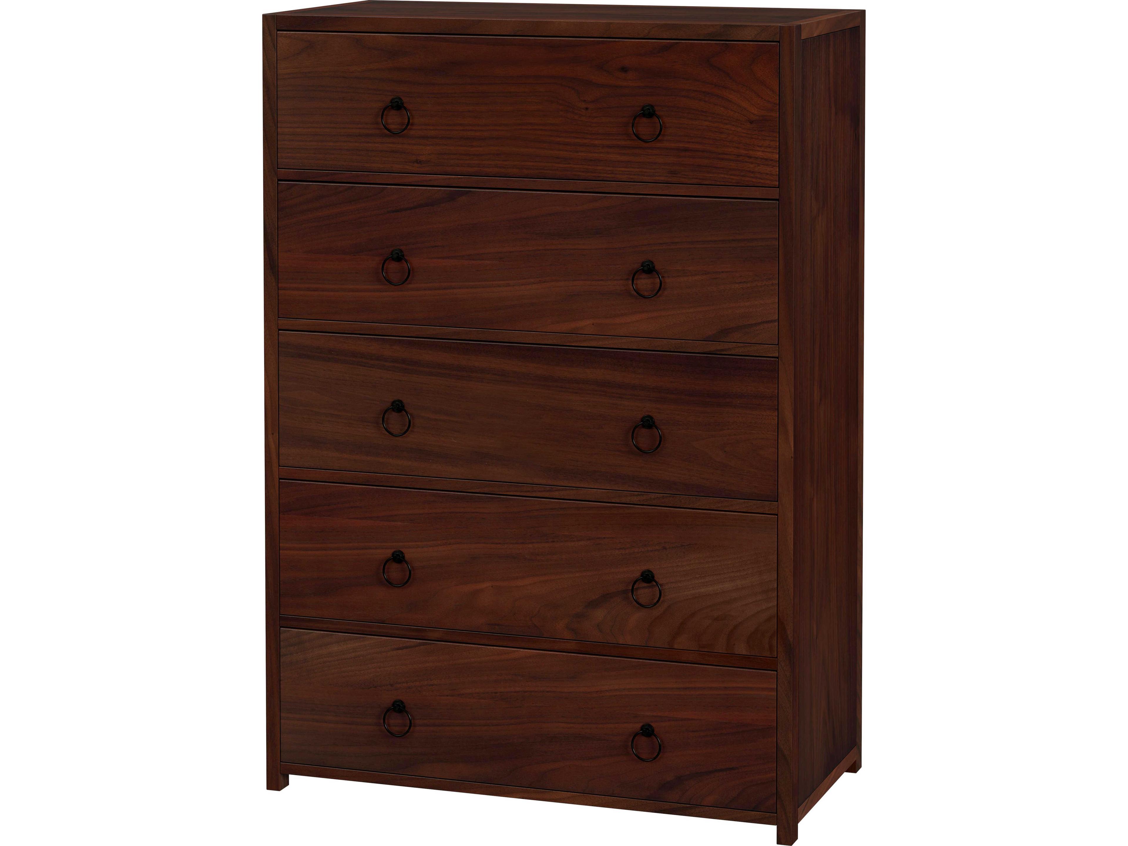 Butler Lark 5-Drawers Acacia Wood Dresser