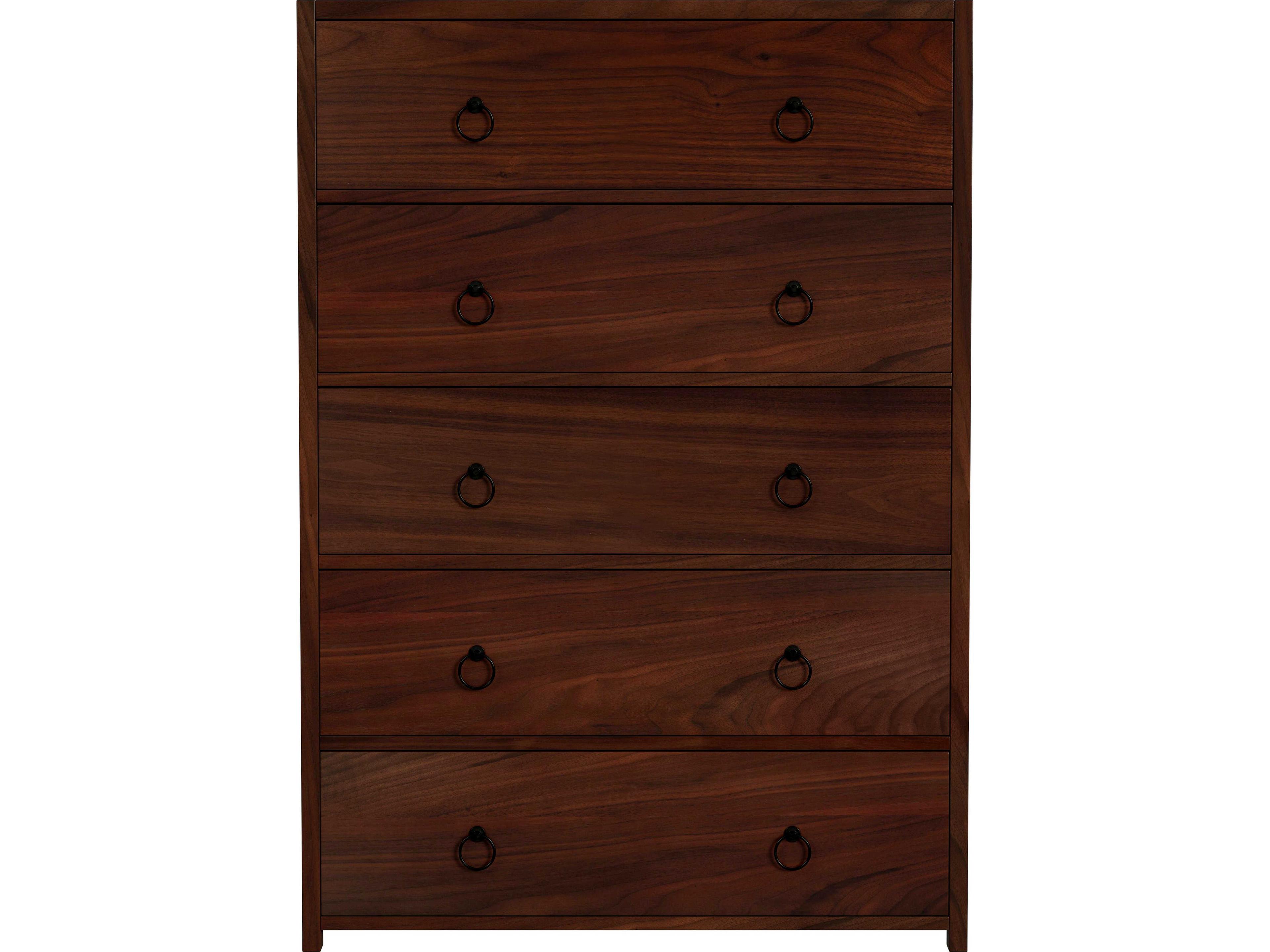 Butler Lark 5-Drawers Acacia Wood Dresser